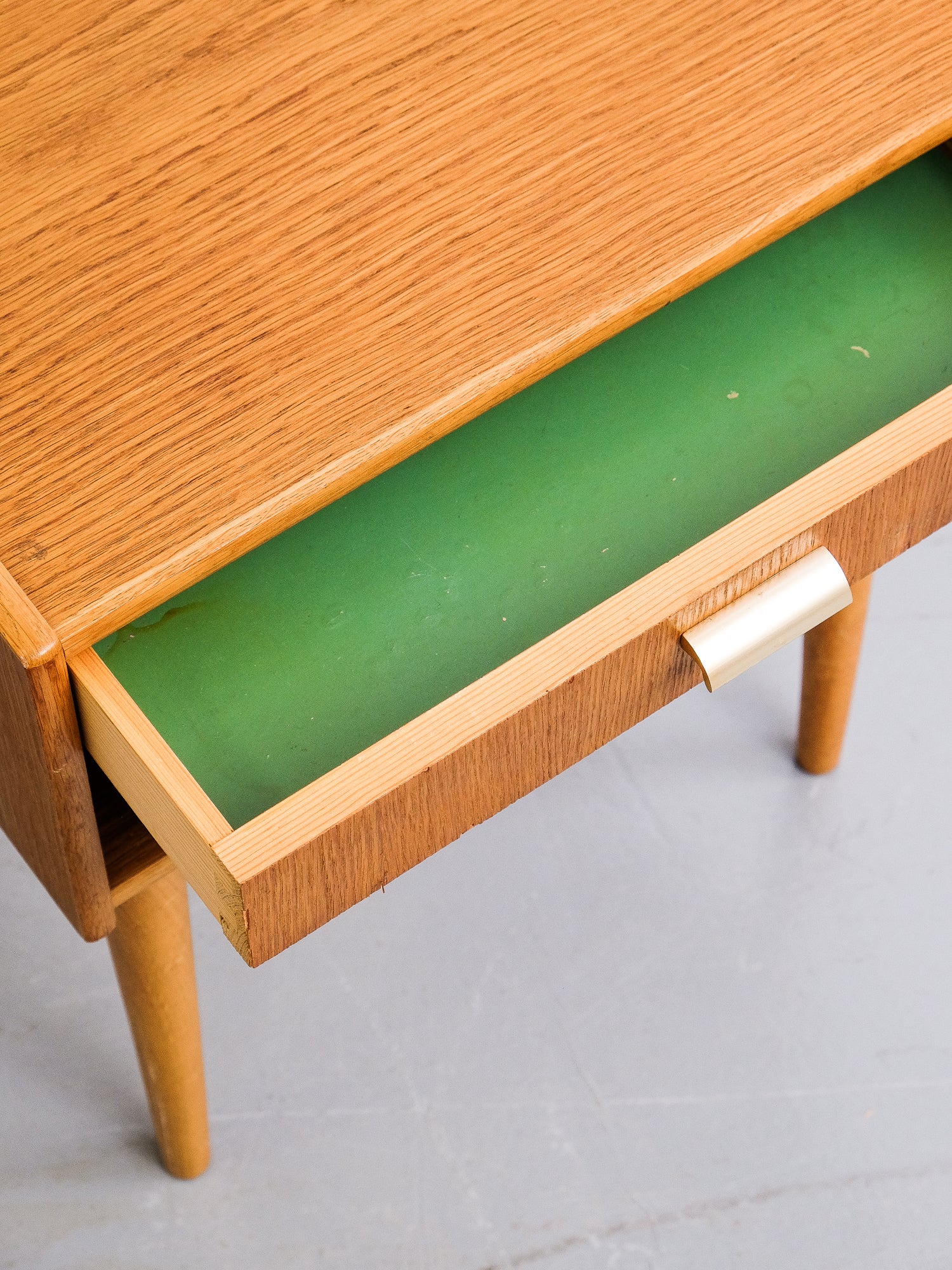 Swedish Mid-Century Oak Bedside Tables, 1950s