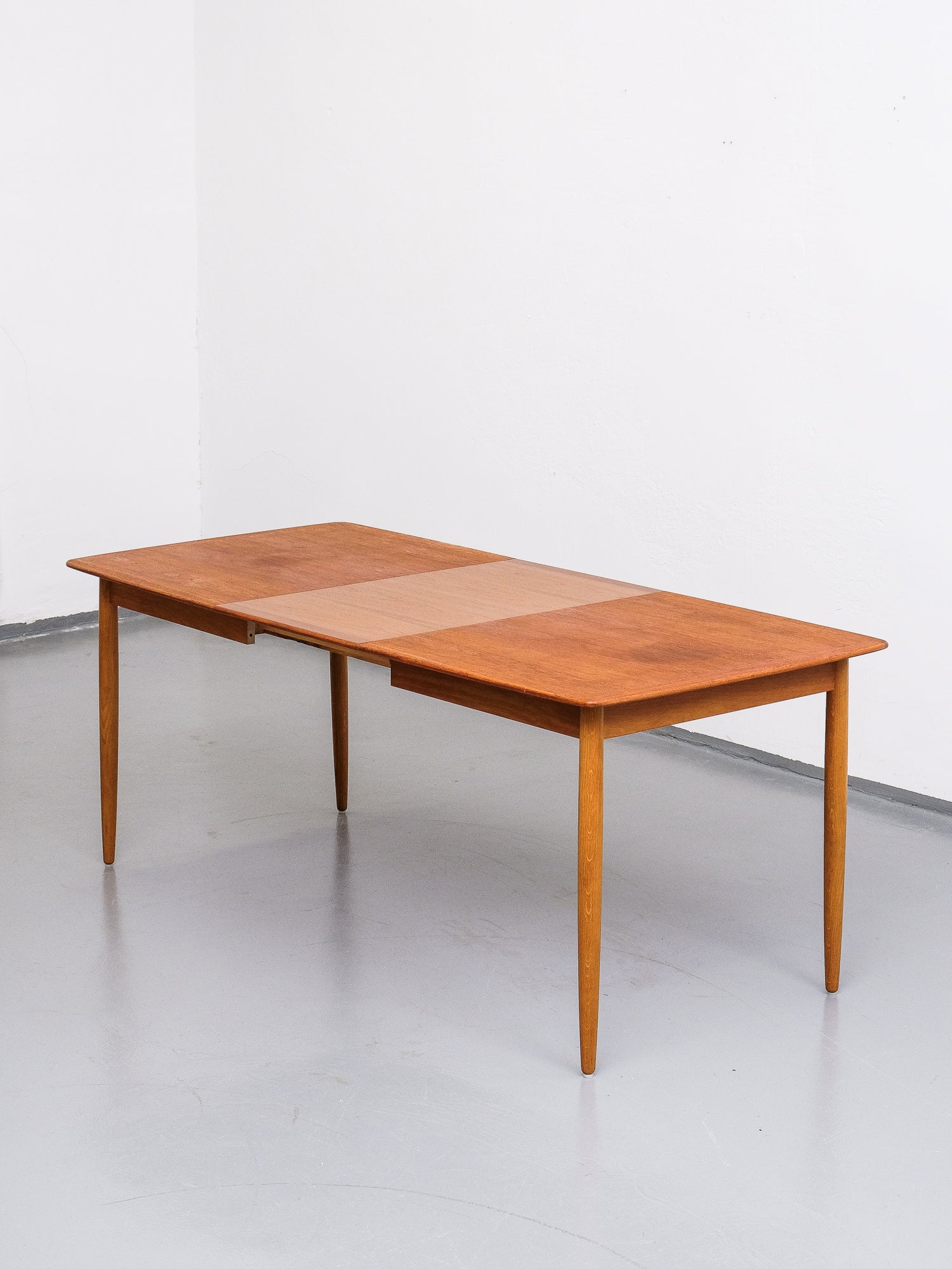 Teak &amp; Oak Extendable Dining Table from Lammhults Möbler AB, 1960s