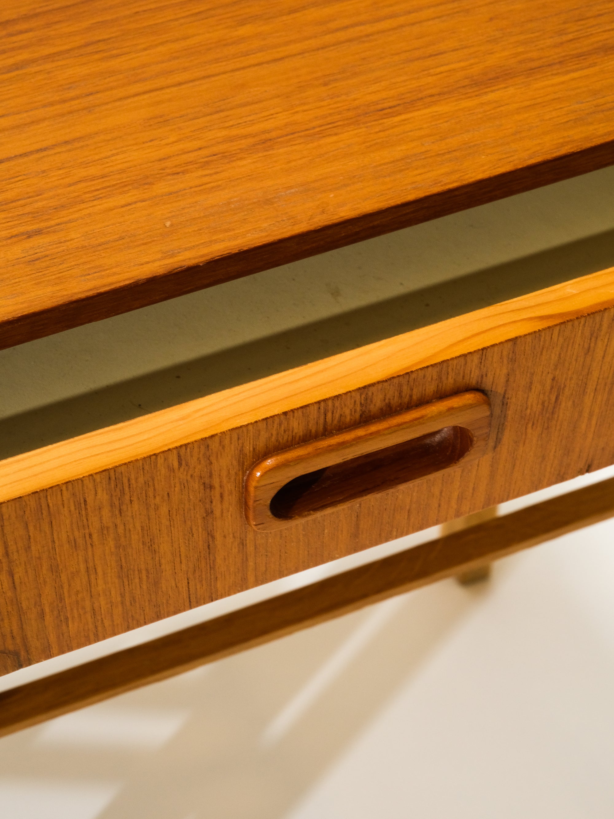 Mid-Century Teak &amp; Oak Bedside Tables, Set of 2