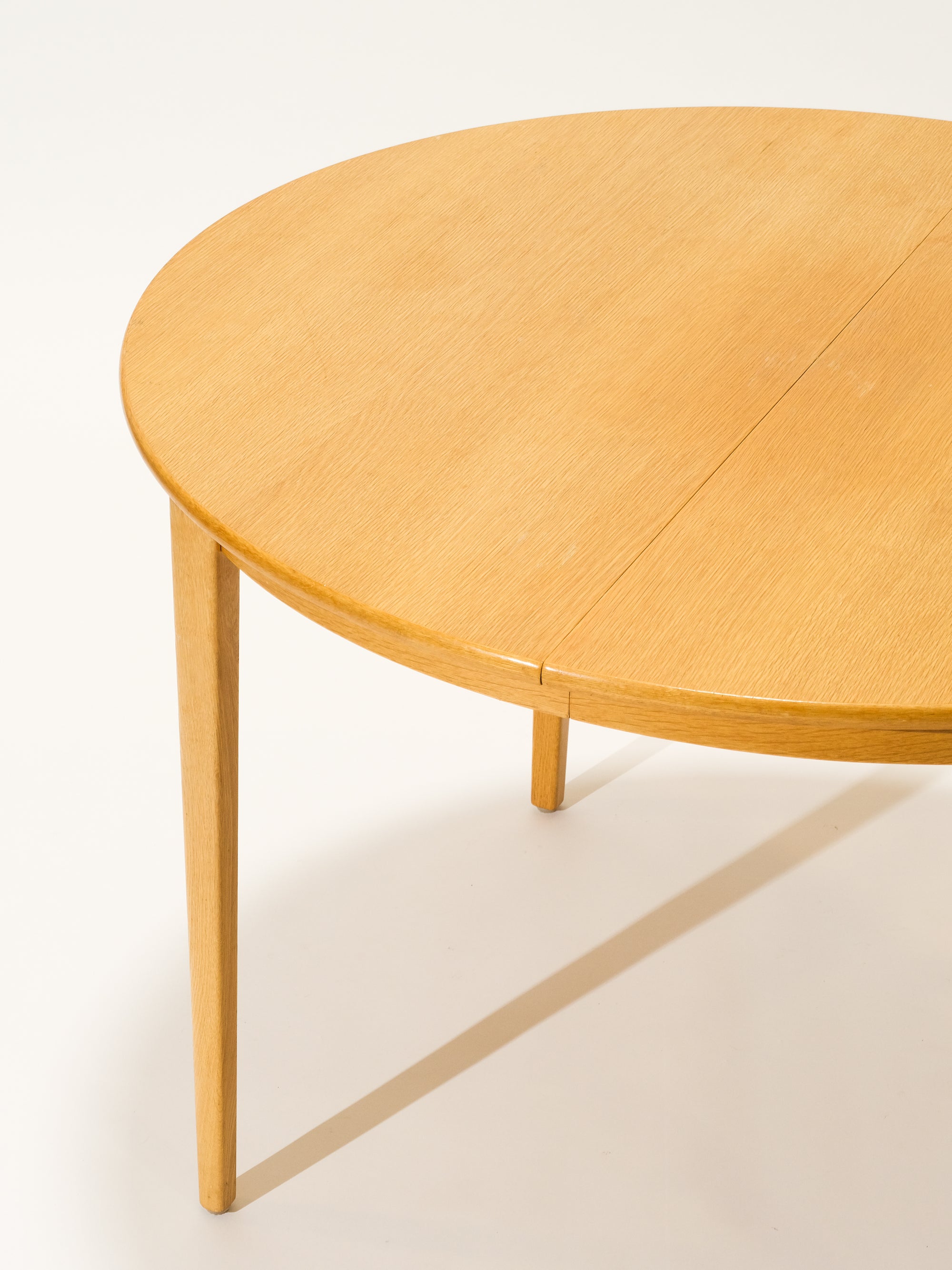 Scandinavian Mid-Century Oak Extendable Dining Table