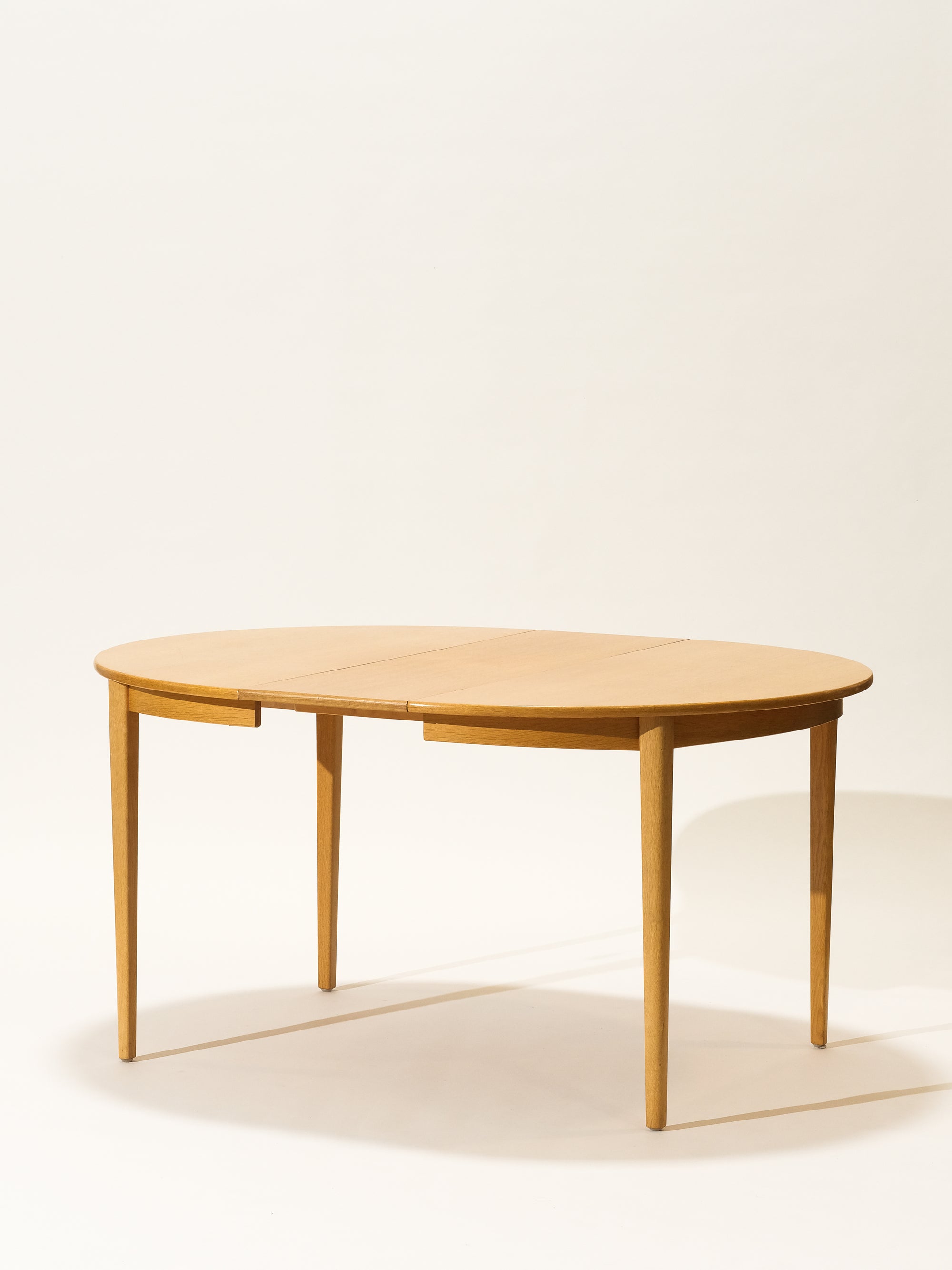 Scandinavian Mid-Century Oak Extendable Dining Table