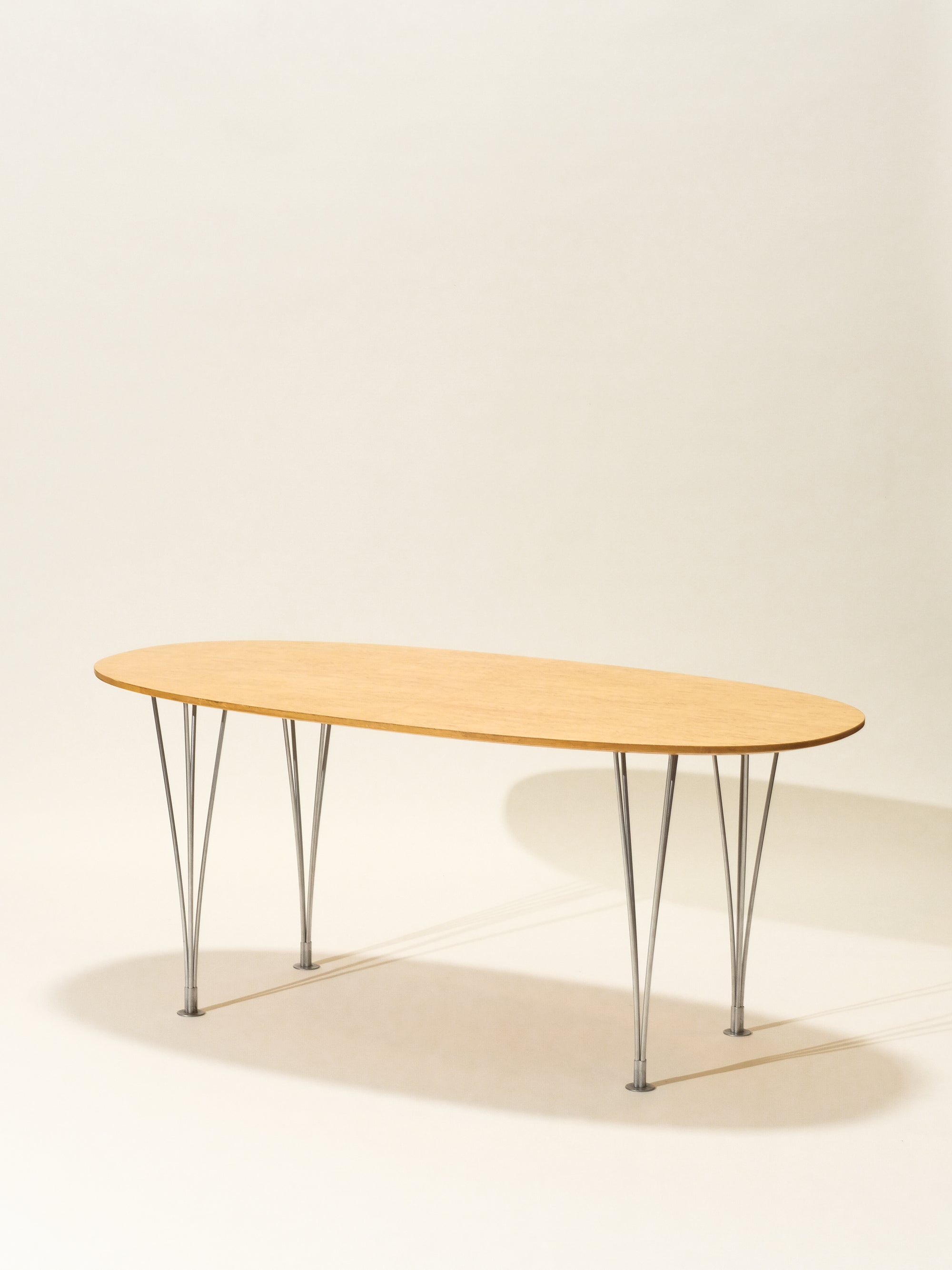 Vintage Super Ellipse Dining Table by Bruno Mathsson in Masur Birch