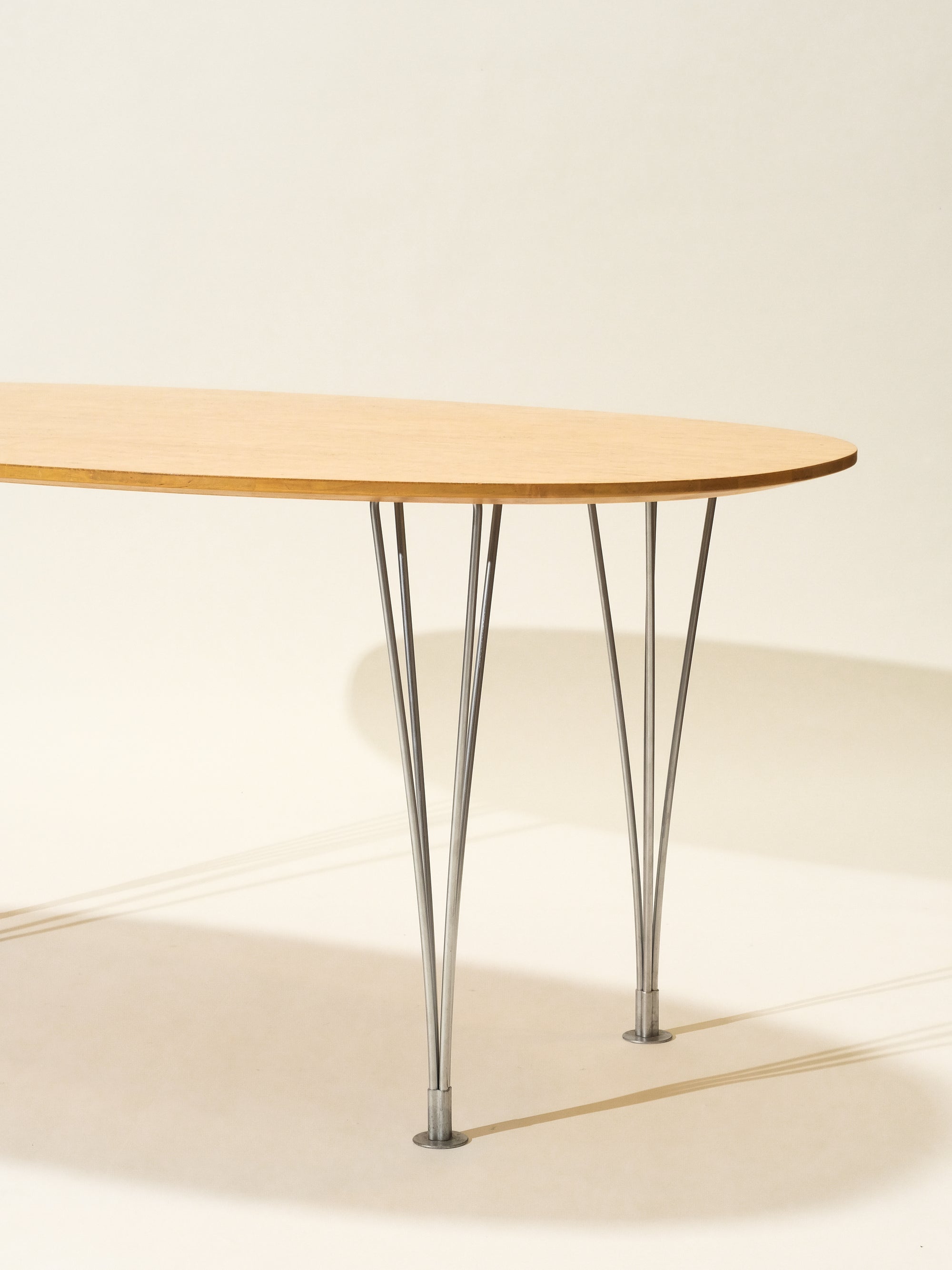 Vintage Super Ellipse Dining Table by Bruno Mathsson in Masur Birch