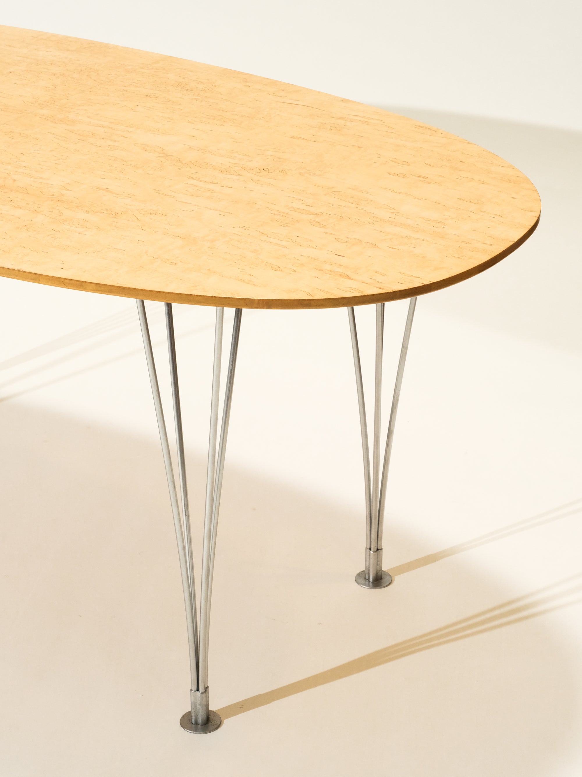 Vintage Super Ellipse Dining Table by Bruno Mathsson in Masur Birch