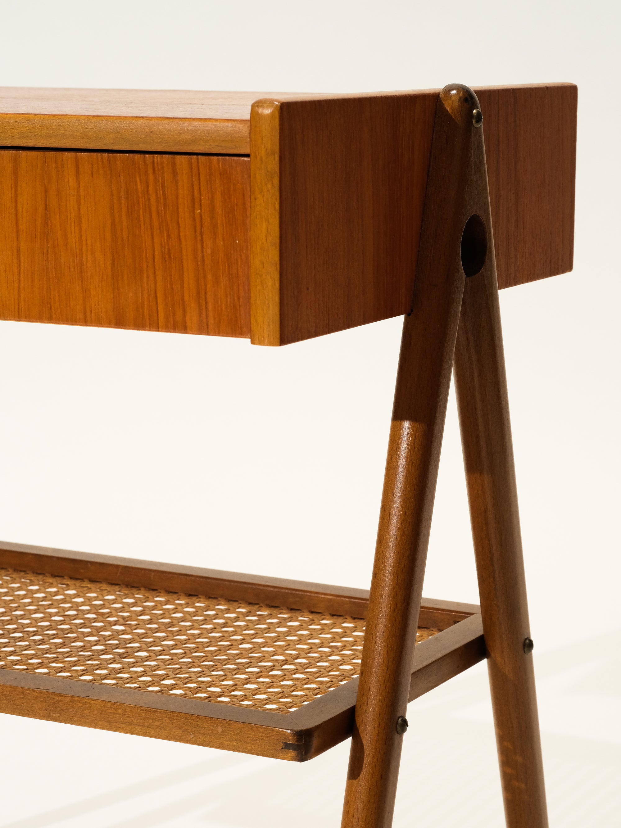 Swedish Mid-Century Teak Bedside Tables, 1960s, Set of 2