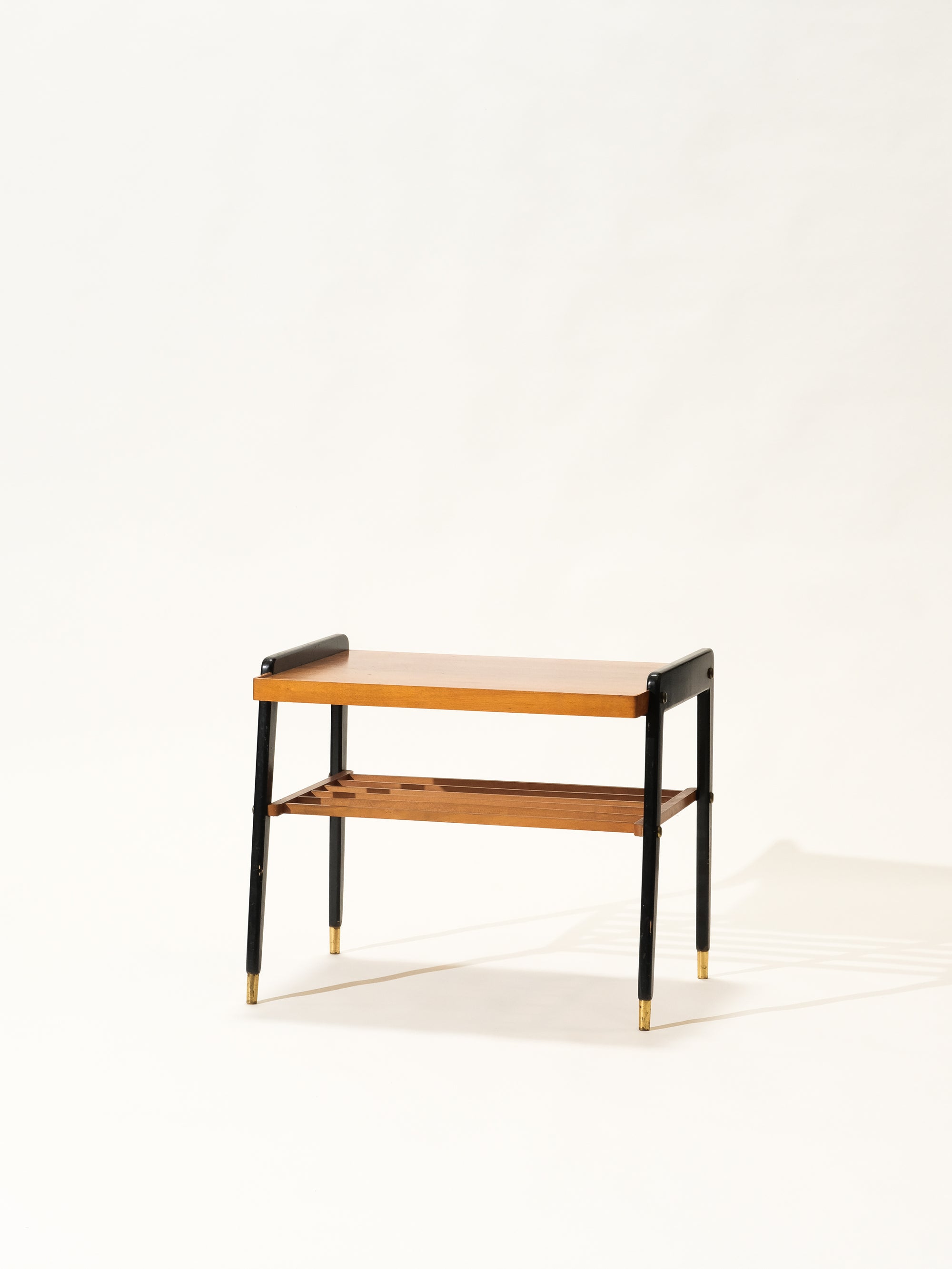 Scandinavian Teak Top Side Table, 1950s