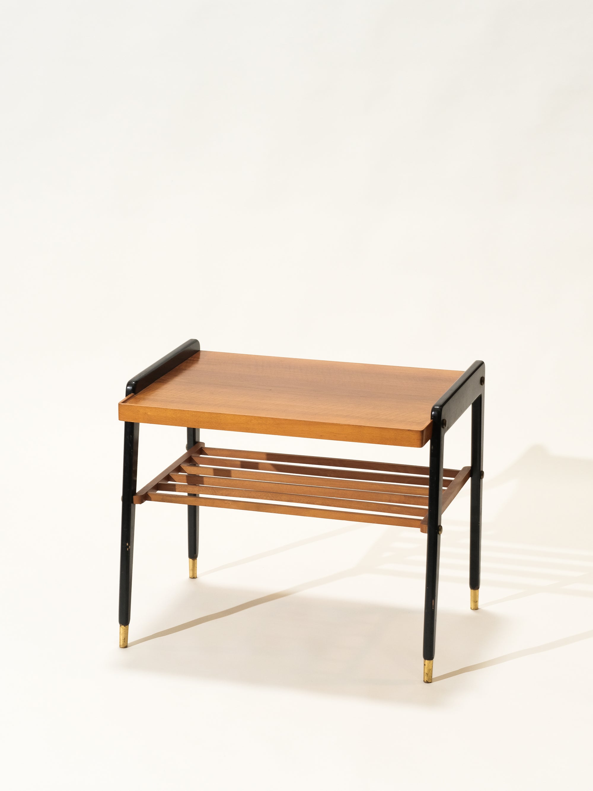 Scandinavian Teak Top Side Table, 1950s
