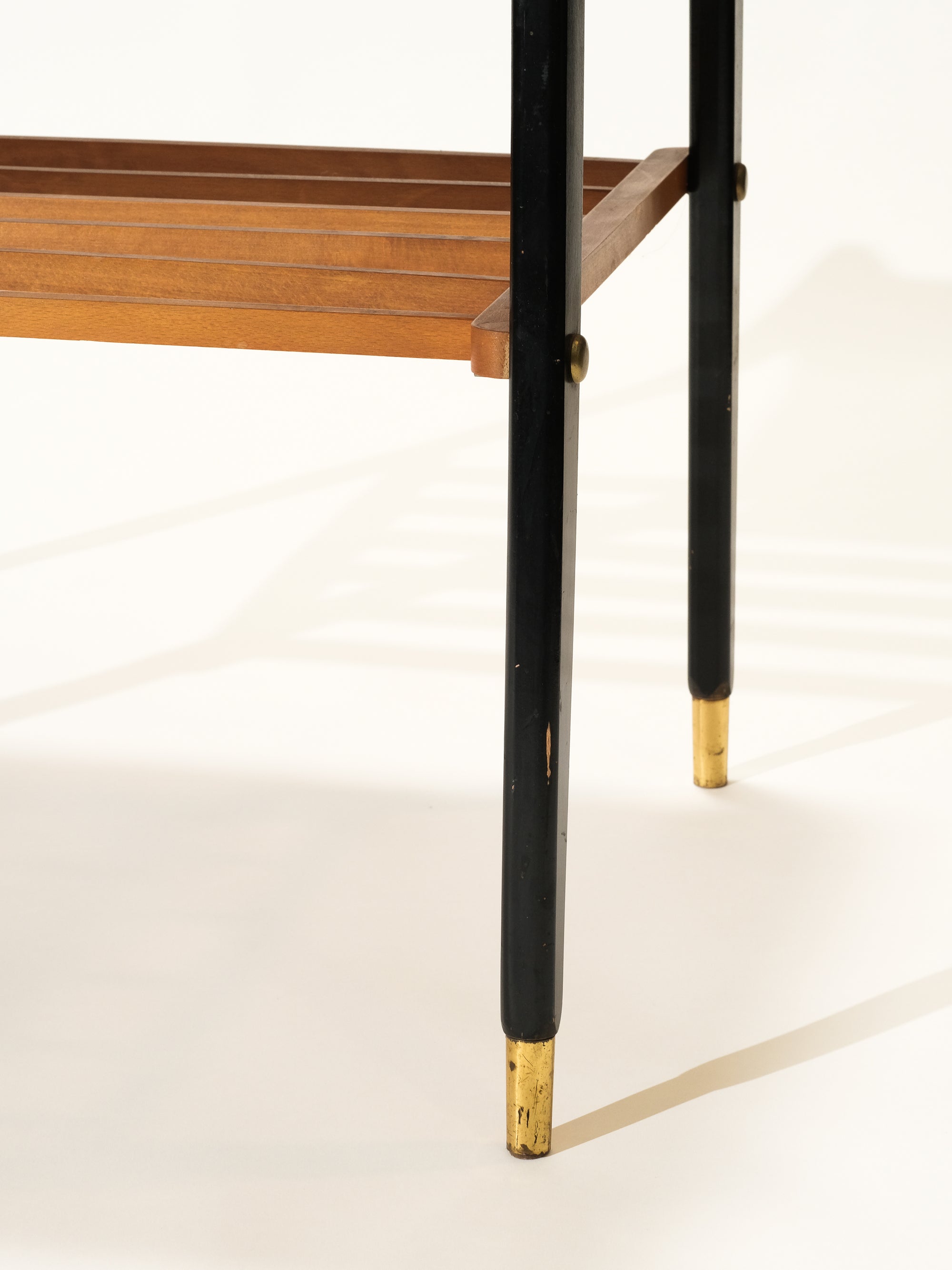 Scandinavian Teak Top Side Table, 1950s
