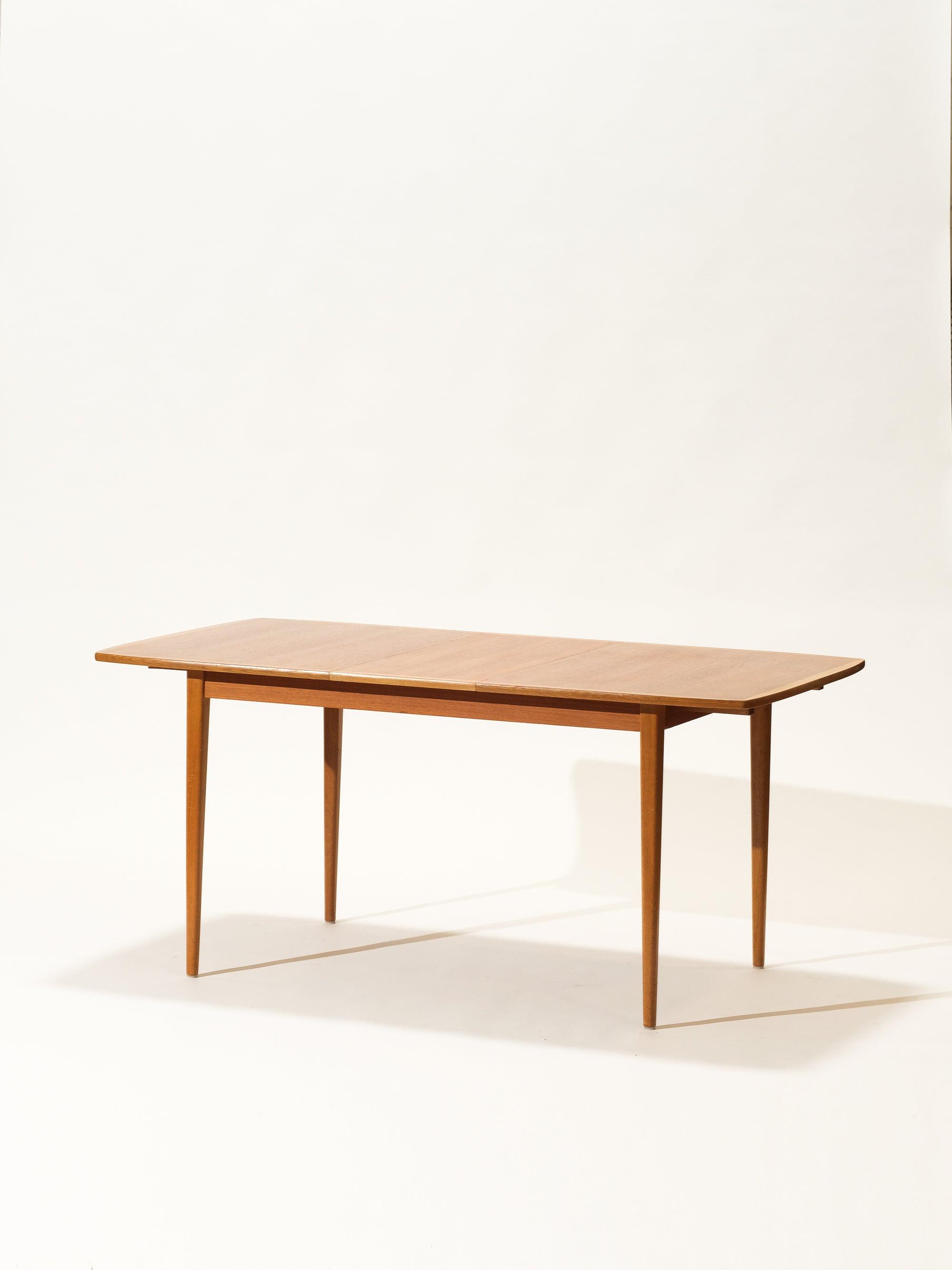 Scandinavian Teak &amp; Oak Extendable Dining Table, 1960s