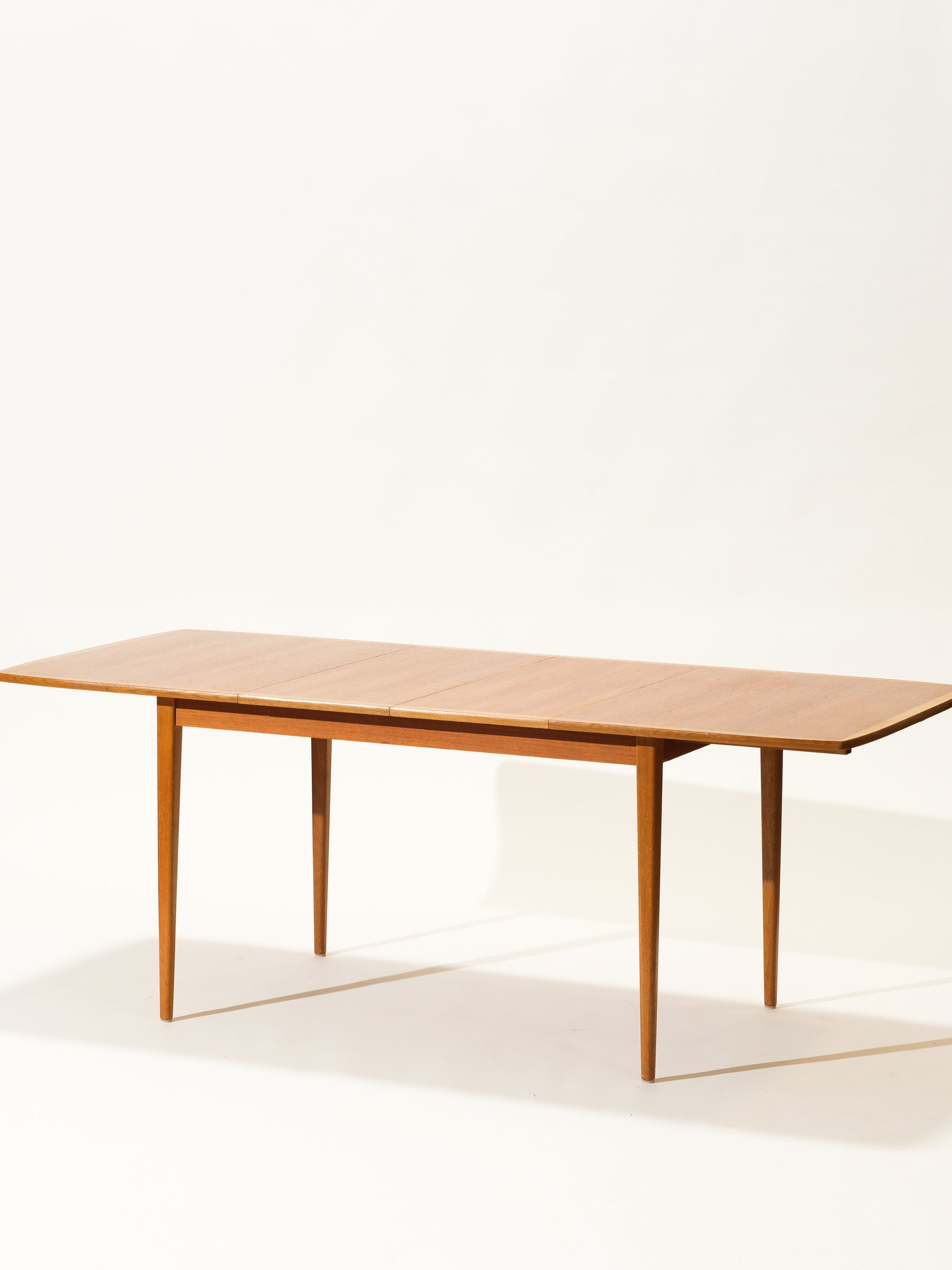 Scandinavian Teak &amp; Oak Extendable Dining Table, 1960s