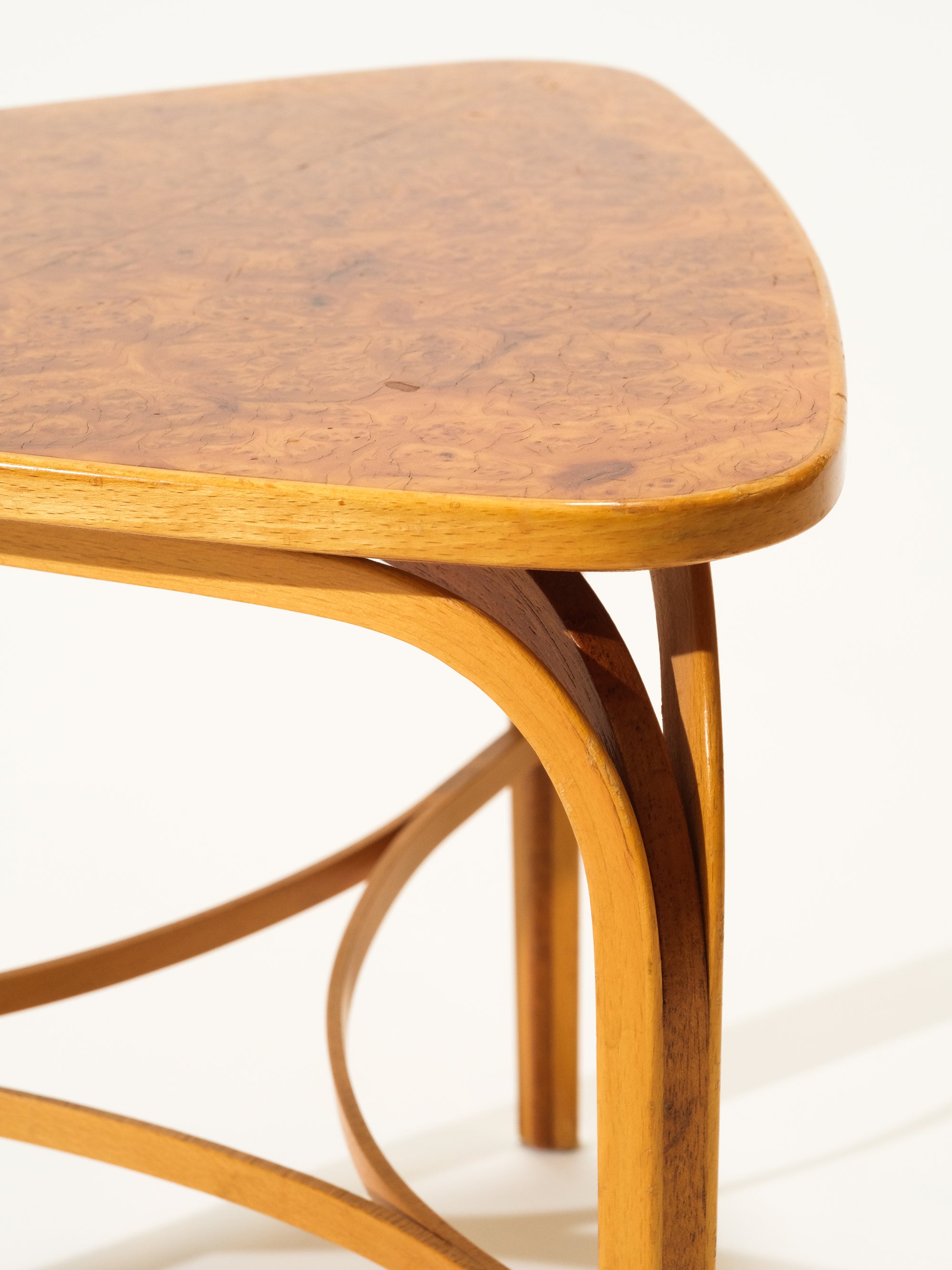 Small Mid-Century Triangle Side Table
