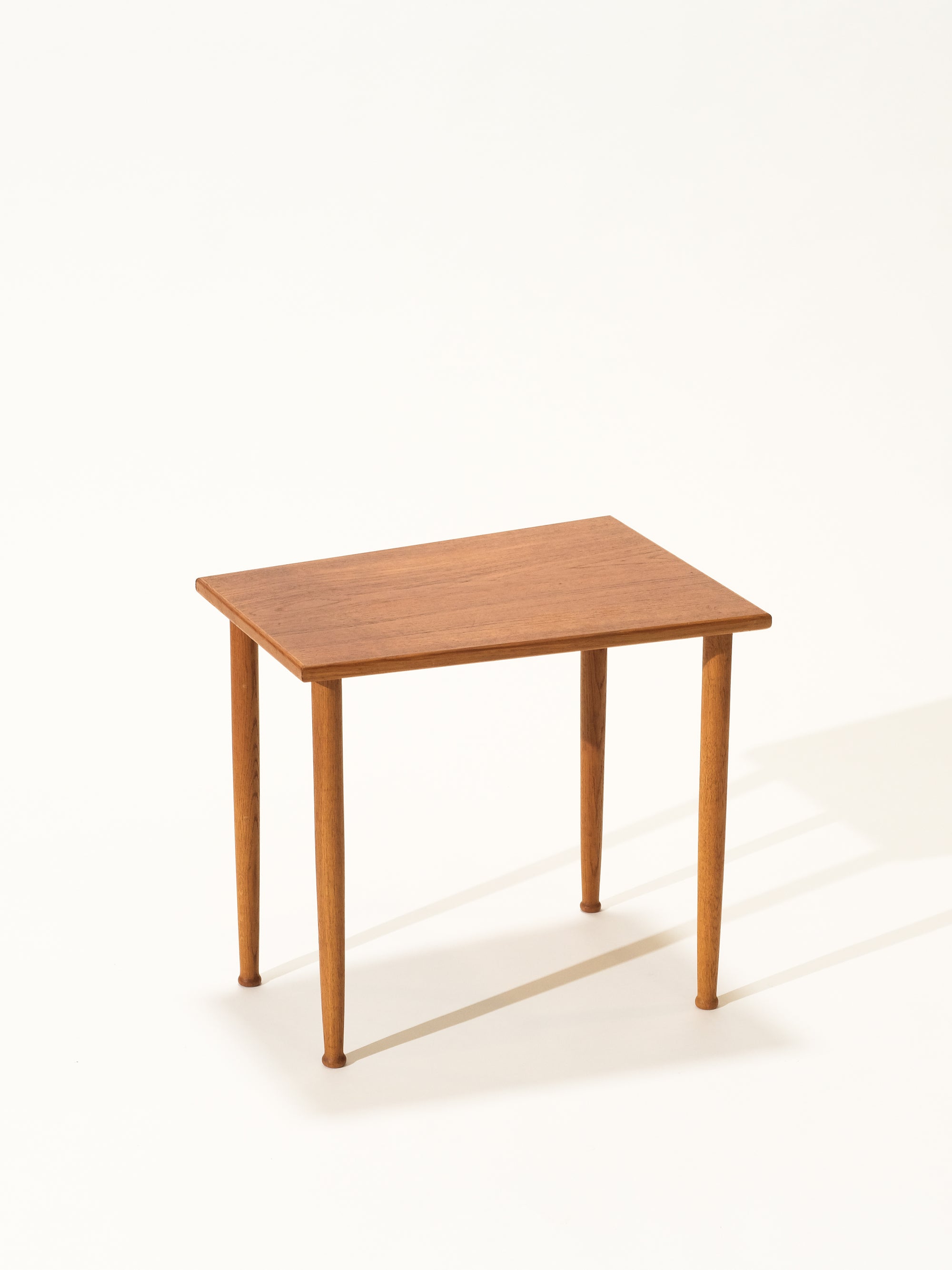 Small Mid-Century Teak &amp; Oak Side Table