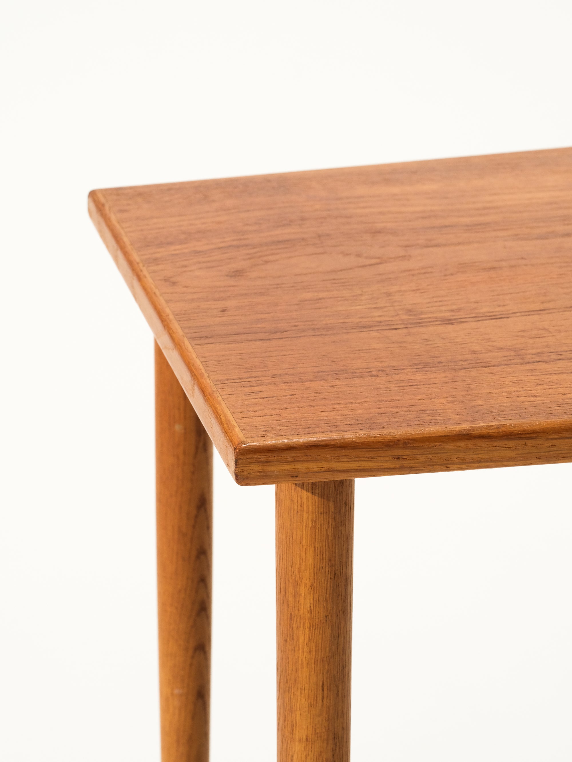 Small Mid-Century Teak &amp; Oak Side Table