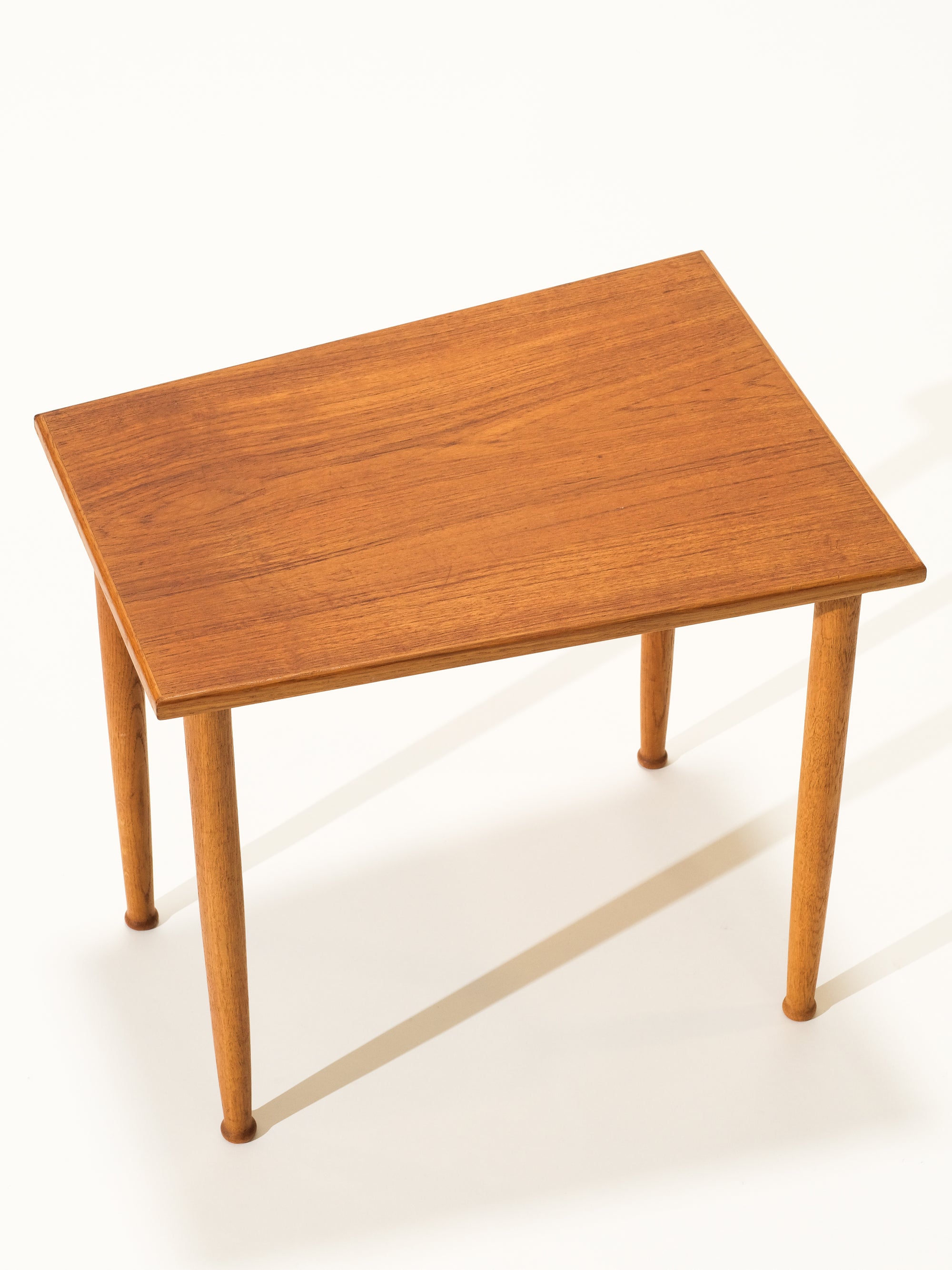 Small Mid-Century Teak &amp; Oak Side Table