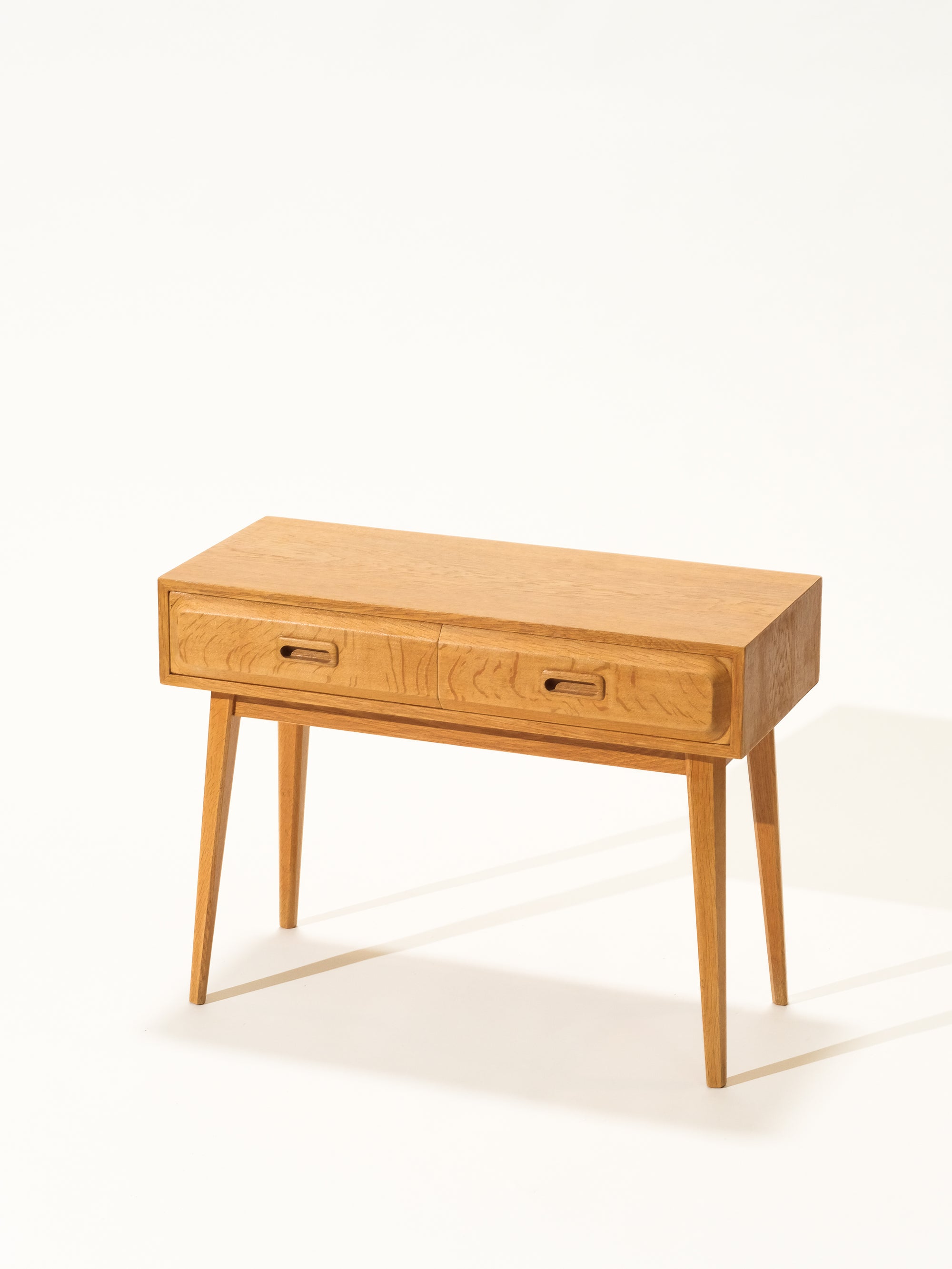 Side Table / Drawer in Oak by Glas &amp; Trä, Hovmantorp, Sweden, 1960s
