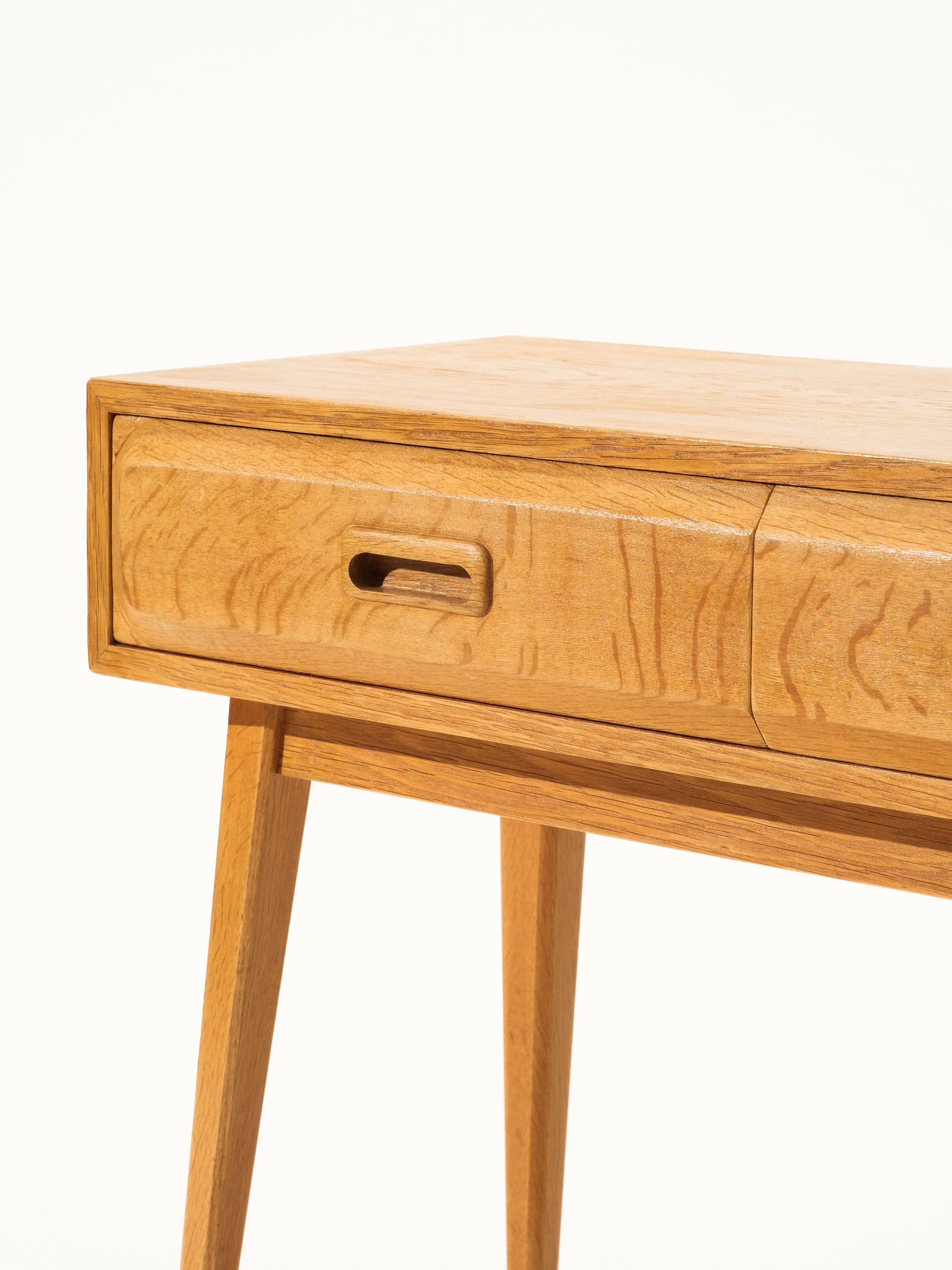 Side Table / Drawer in Oak by Glas & Trä, Hovmantorp, Sweden, 1960s