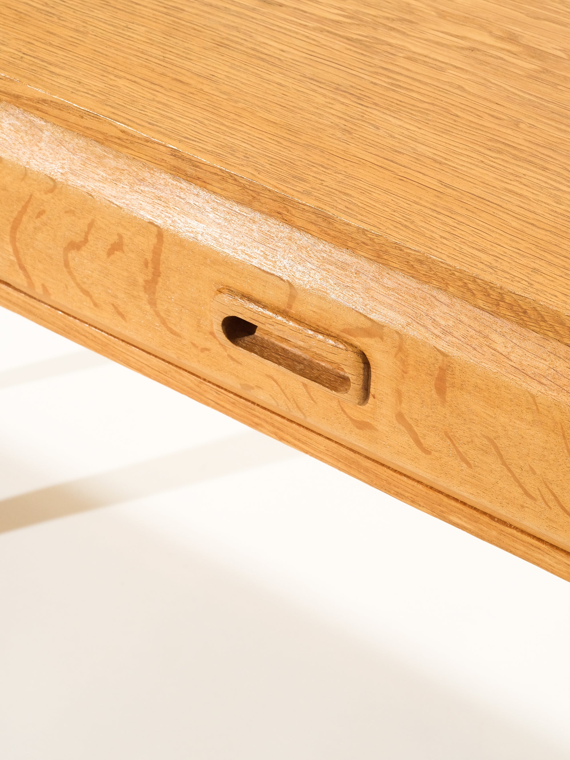Side Table / Drawer in Oak by Glas &amp; Trä, Hovmantorp, Sweden, 1960s