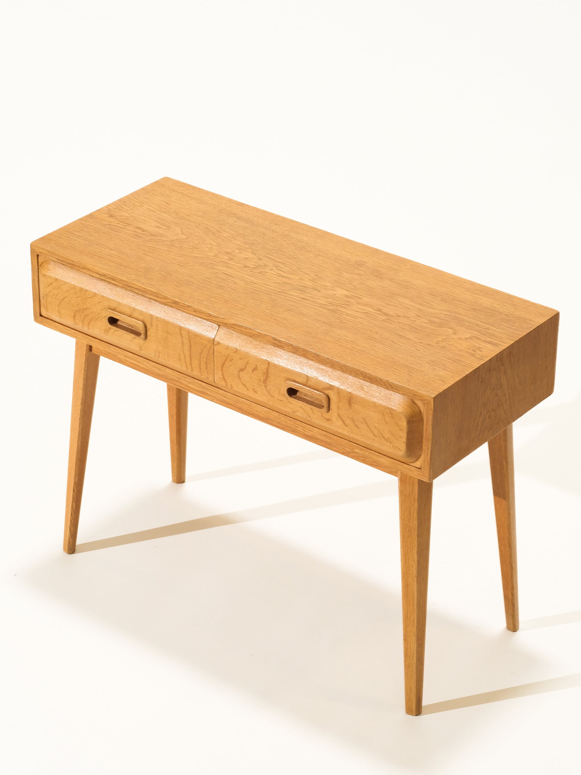Side Table / Drawer in Oak by Glas &amp; Trä, Hovmantorp, Sweden, 1960s