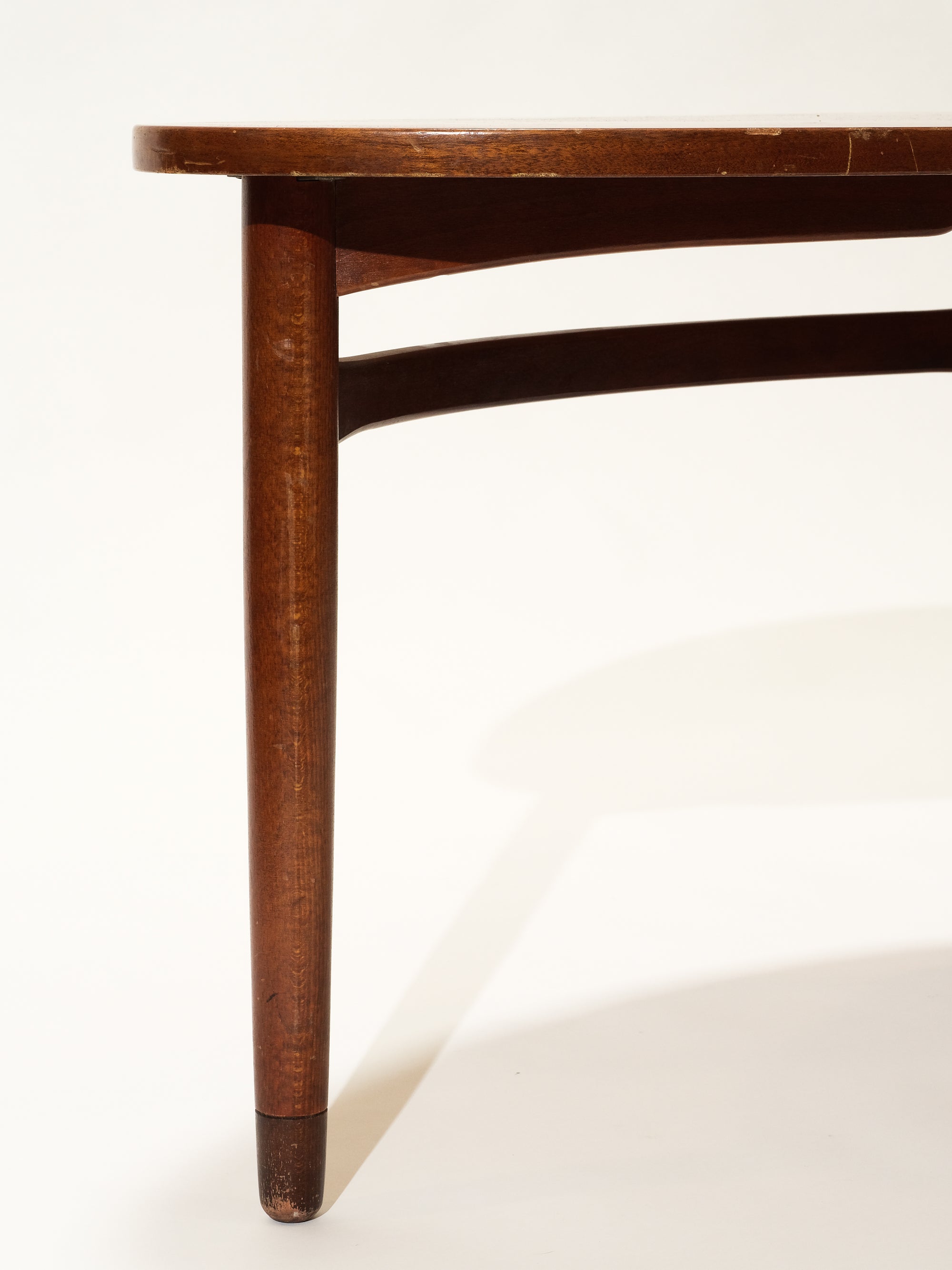 Kidney Shaped Coffee Table in Mahogany