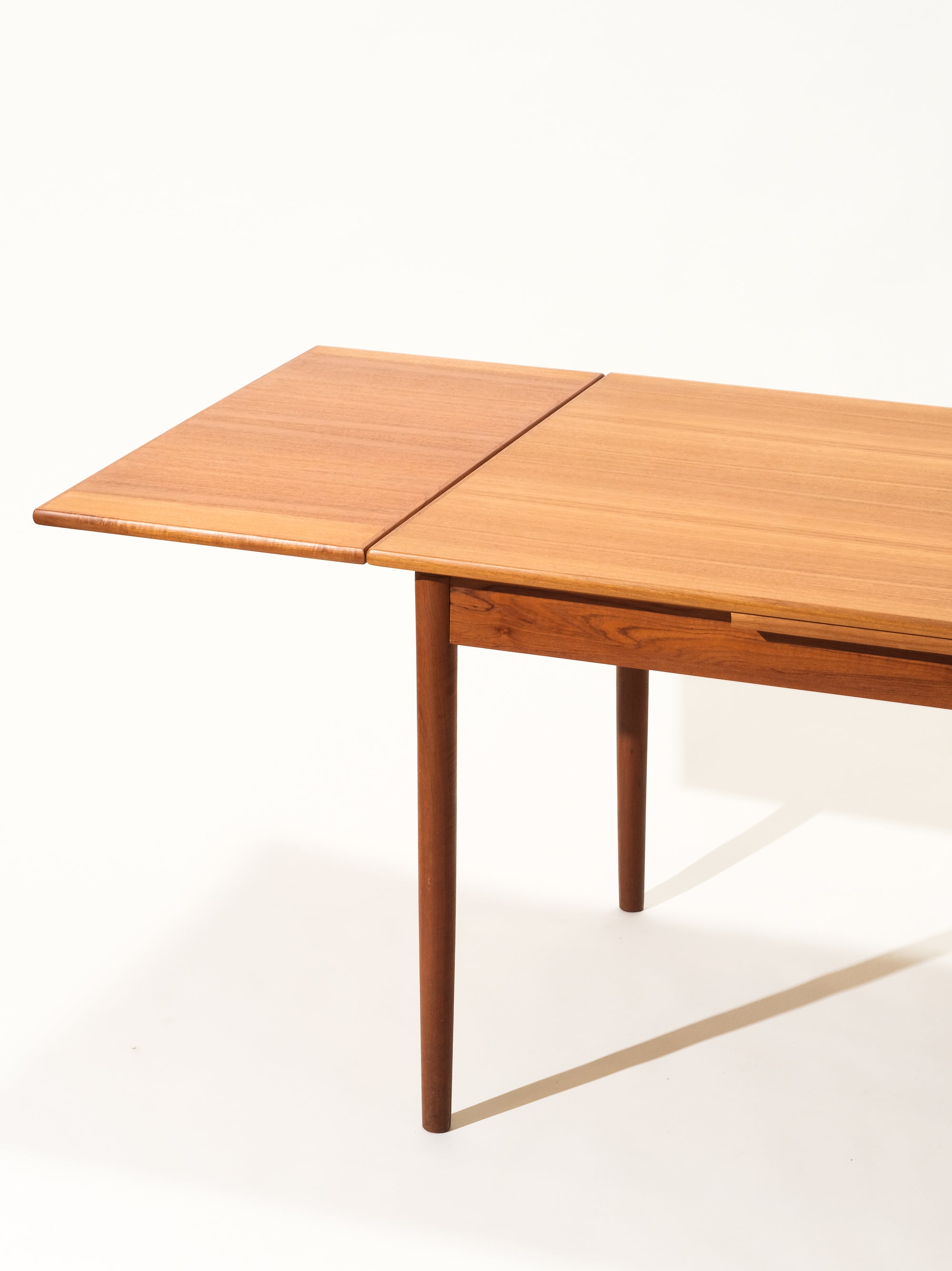 Scandinavian Teak Extendable Dining Table, 1960s
