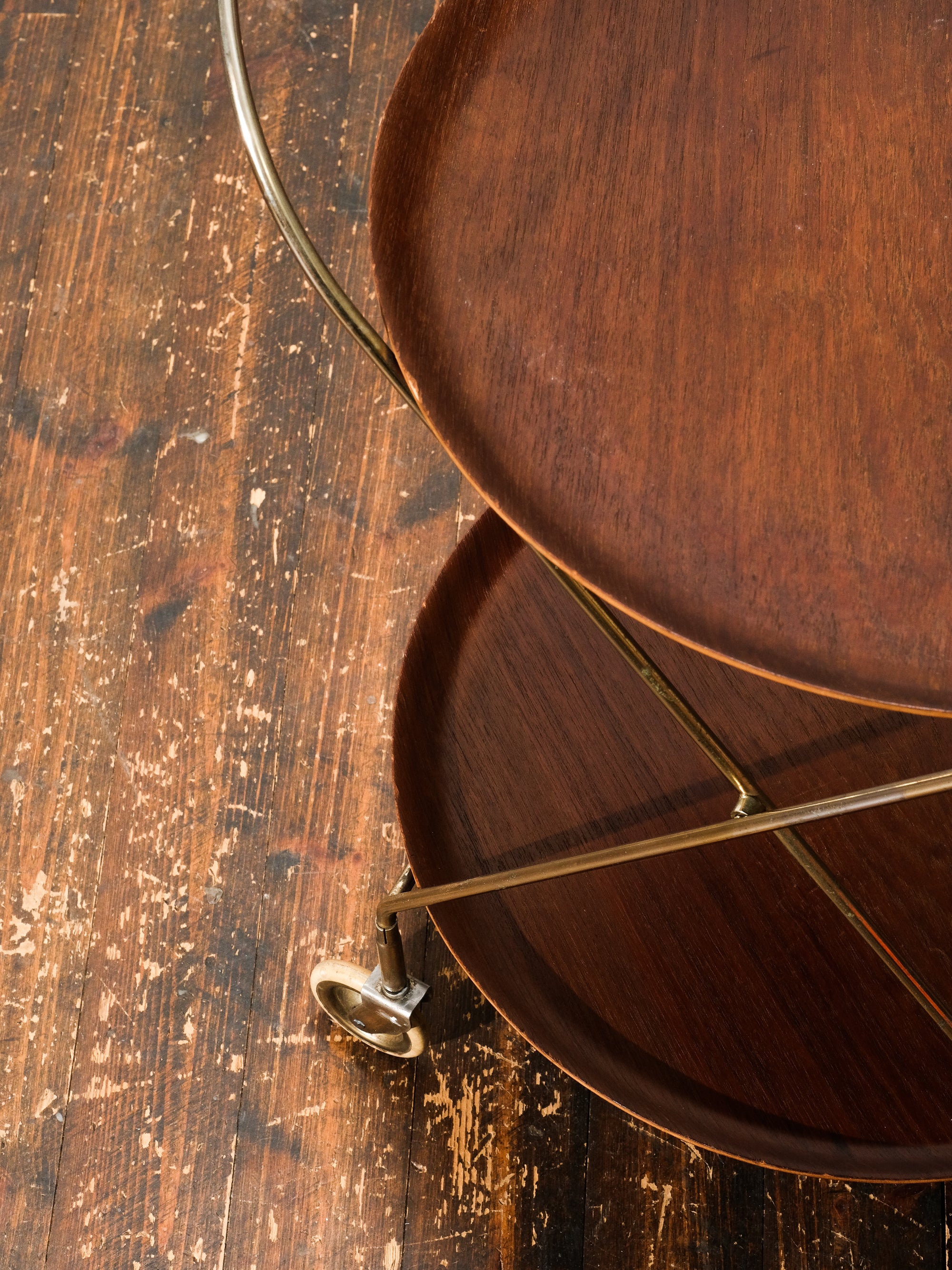 Round Serving Trolley by JH Fabrikerna Sävsjö