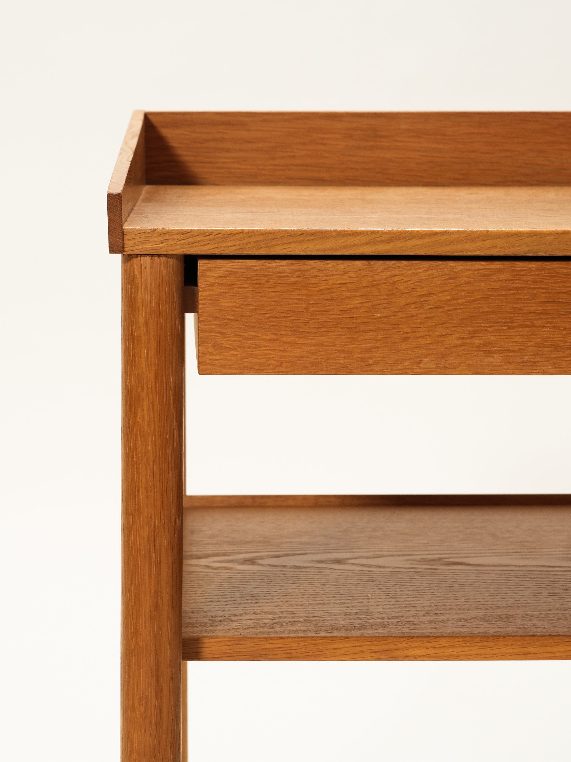 Scandinavian Mid-Century Oak Bedside Tables, 1960s, Set of 2
