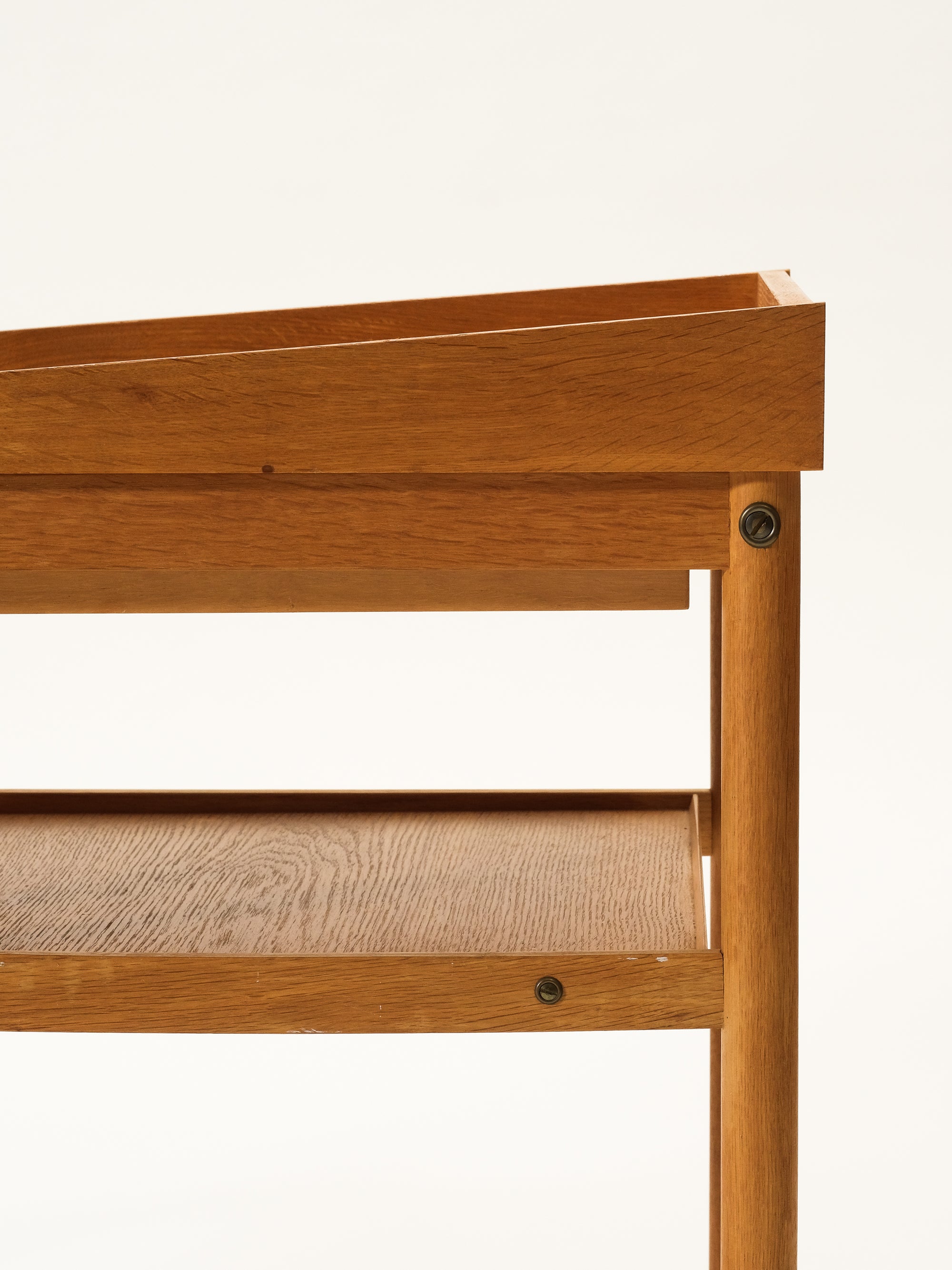 Scandinavian Mid-Century Oak Bedside Tables, 1960s, Set of 2