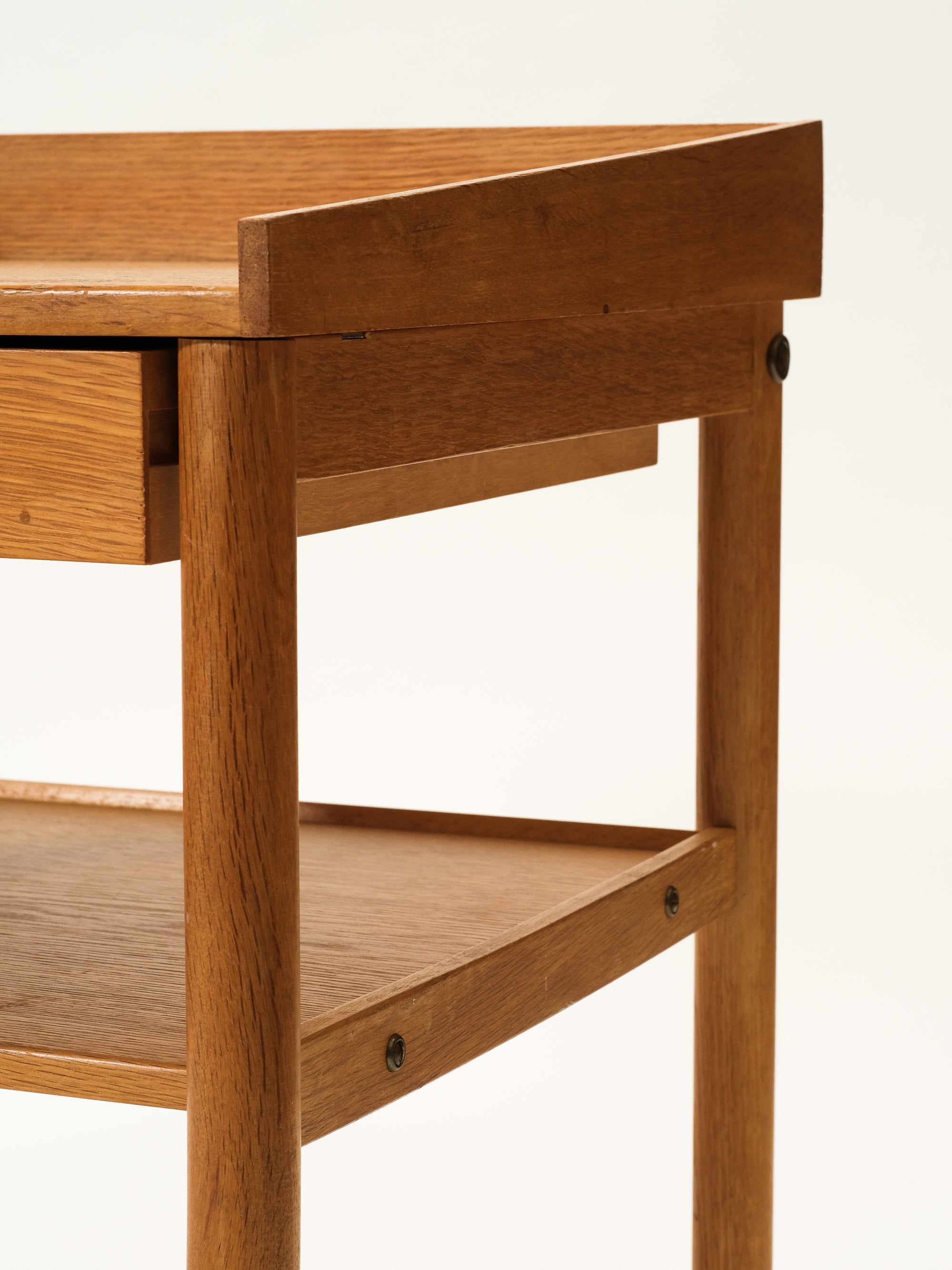 Scandinavian Mid-Century Oak Bedside Tables, 1960s, Set of 2