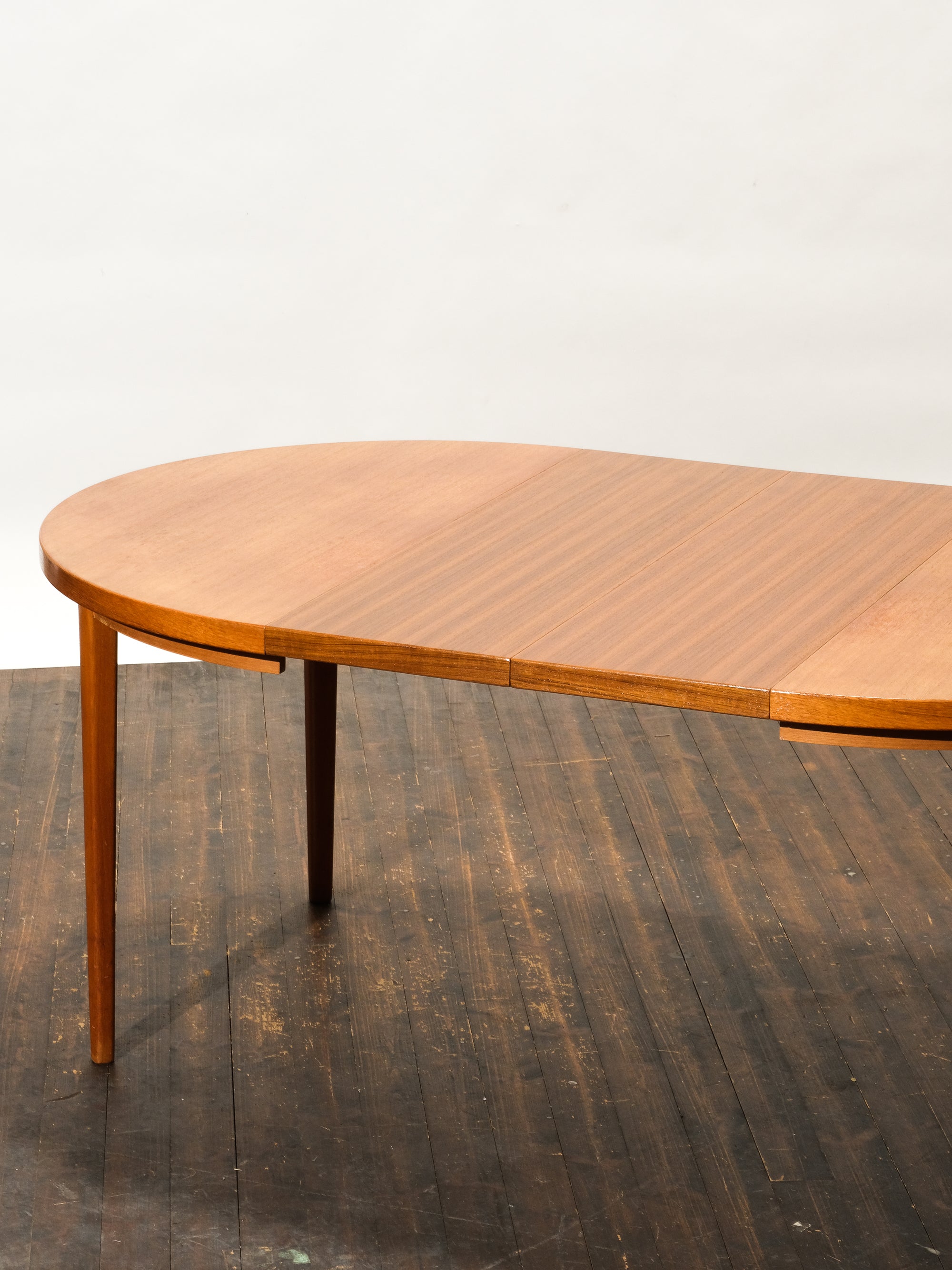 Mid-Century Modern Round Swedish Teak Dining Table