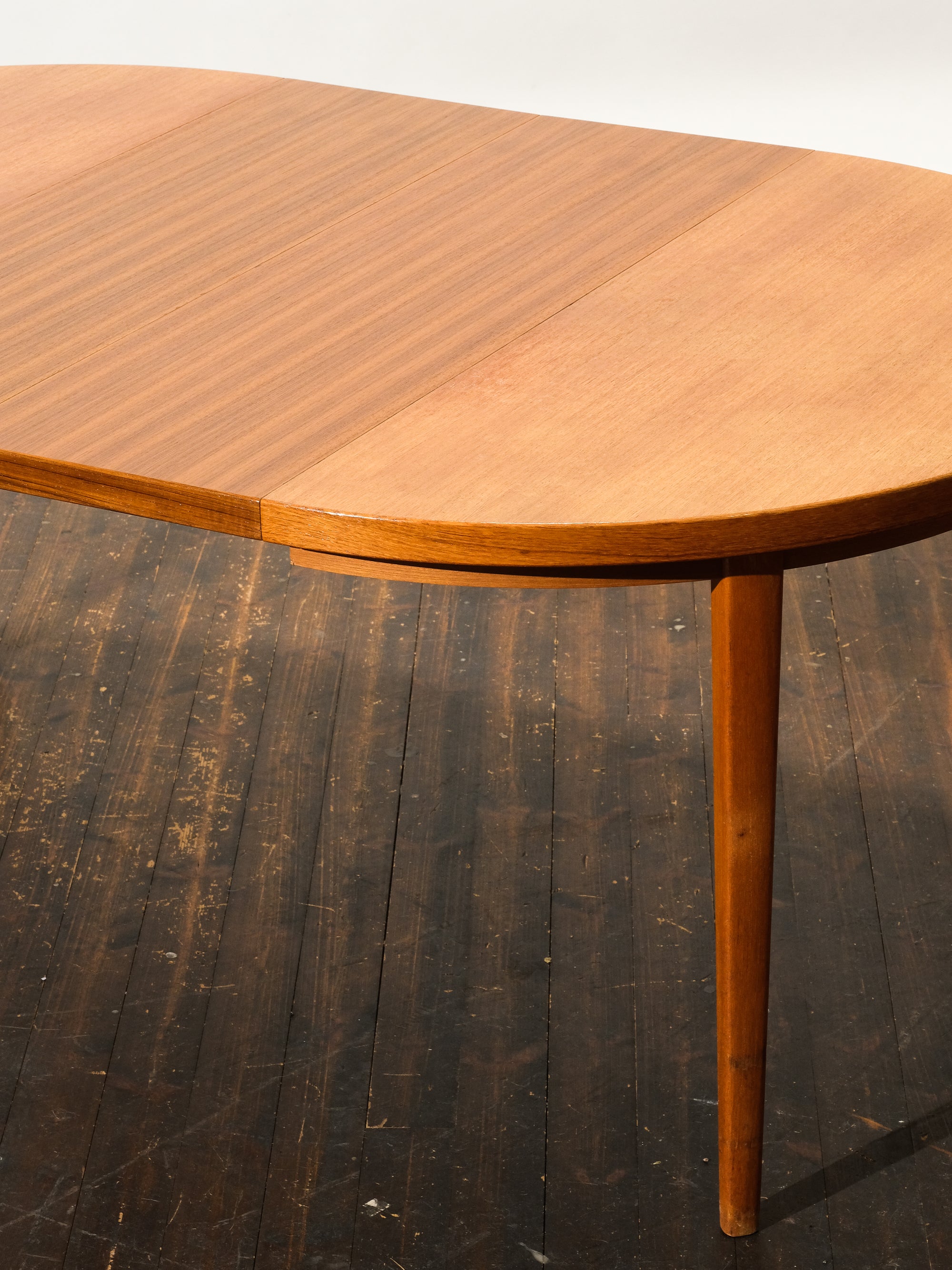 Mid-Century Modern Round Swedish Teak Dining Table