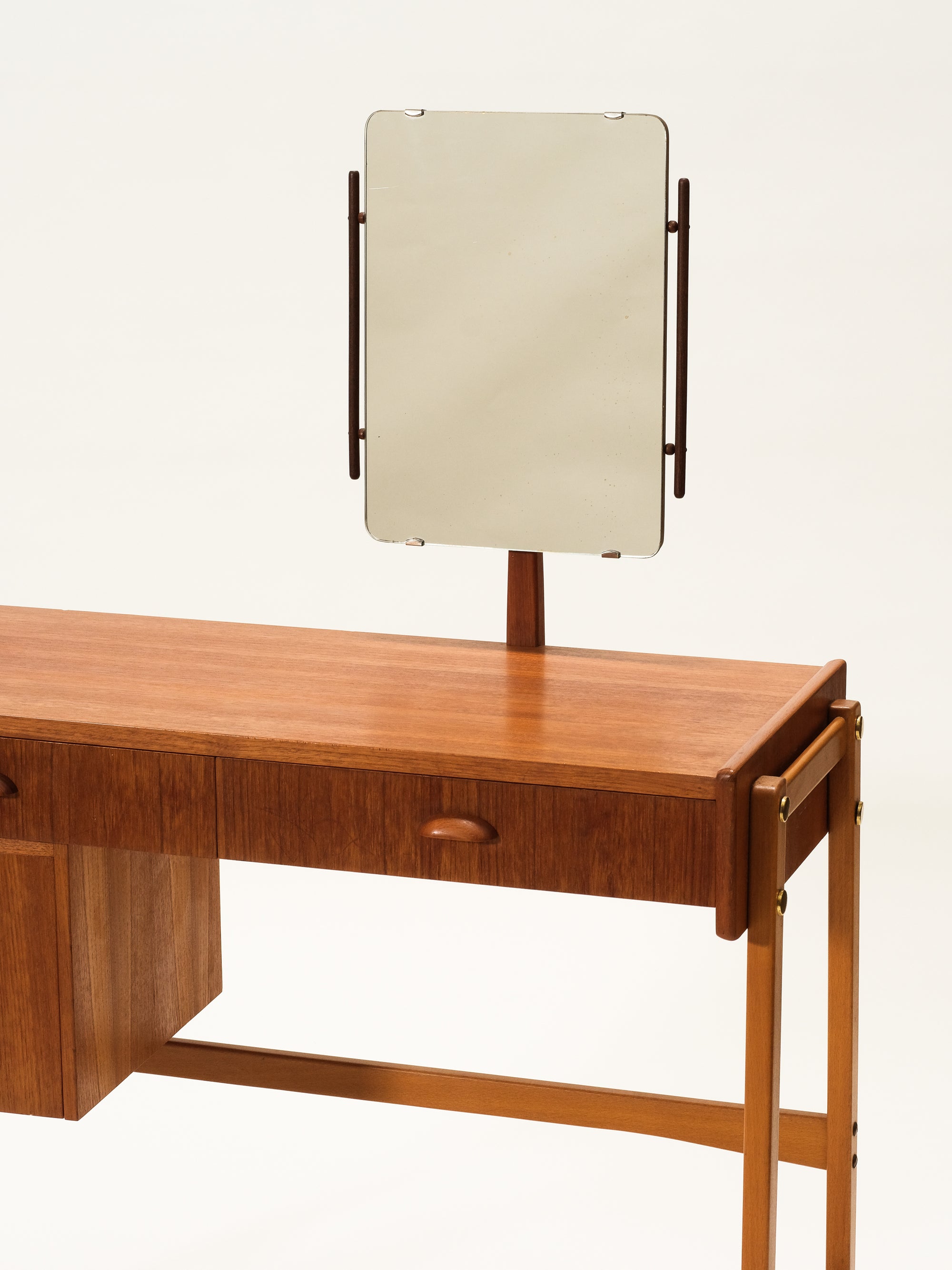 Mid-Century Modern Dressing Table with Mirror