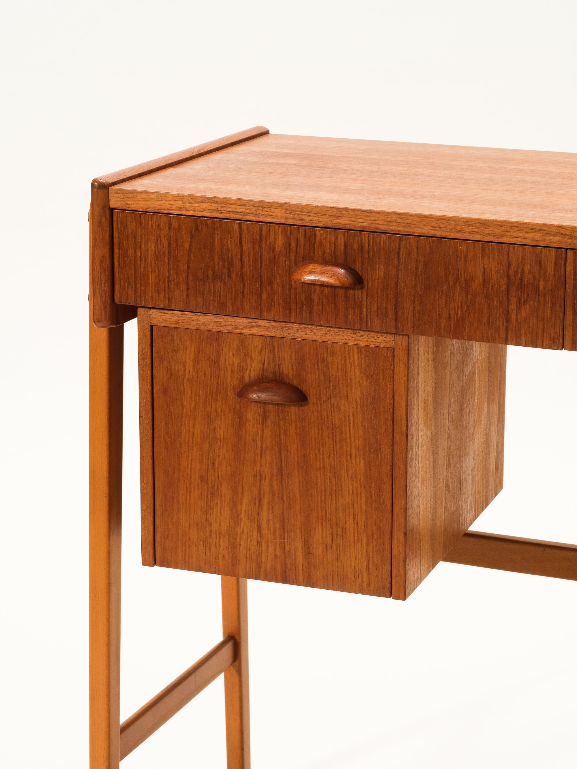 Mid-Century Modern Dressing Table with Mirror