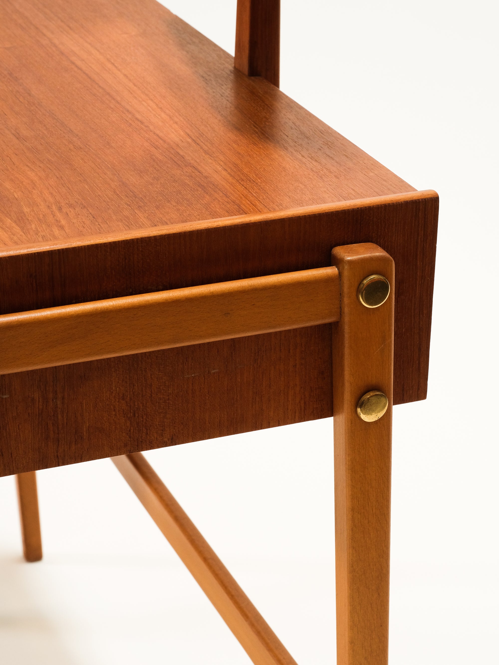 Mid-Century Modern Dressing Table with Mirror
