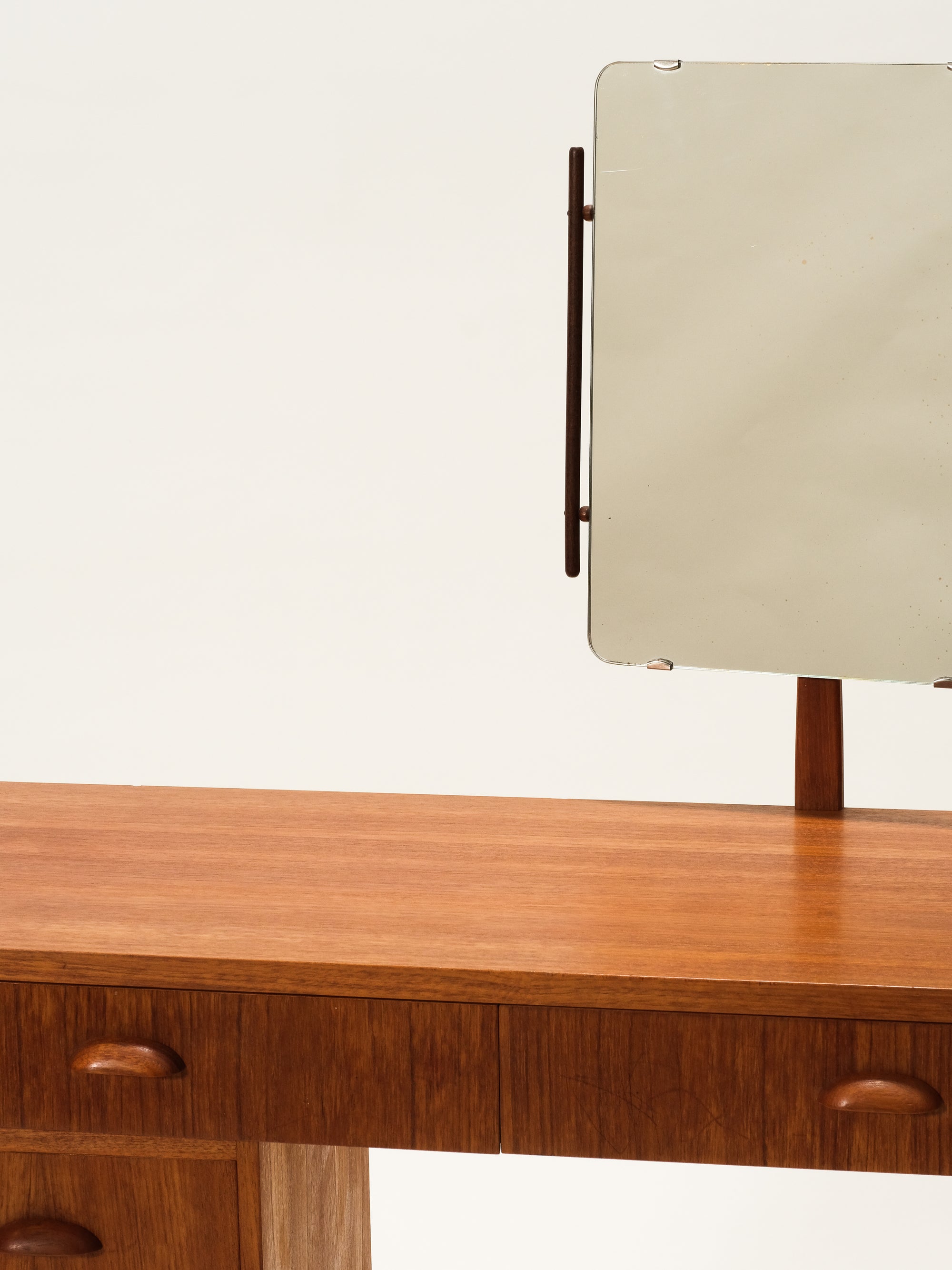 Mid-Century Modern Dressing Table with Mirror