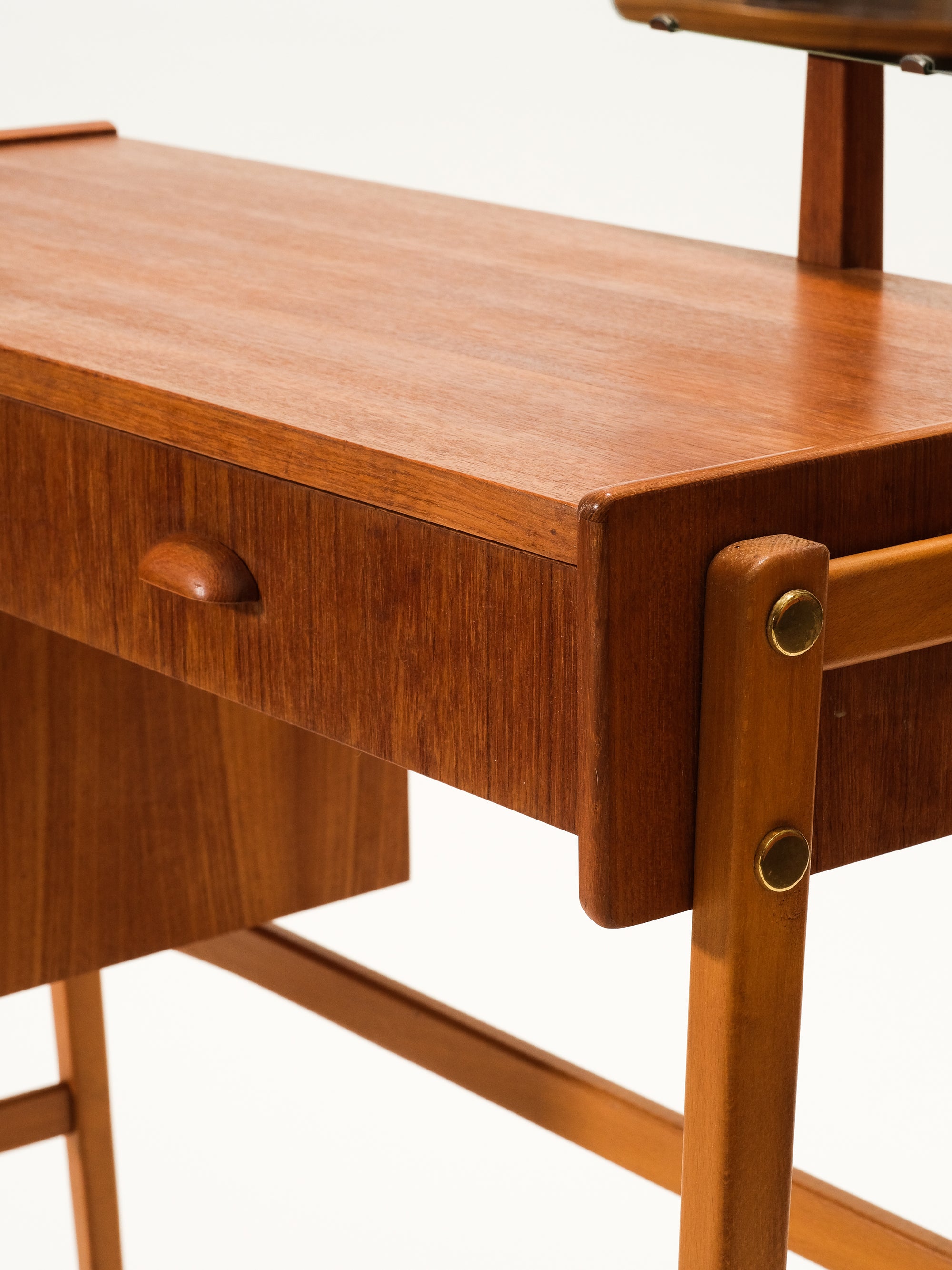 Mid-Century Modern Dressing Table with Mirror