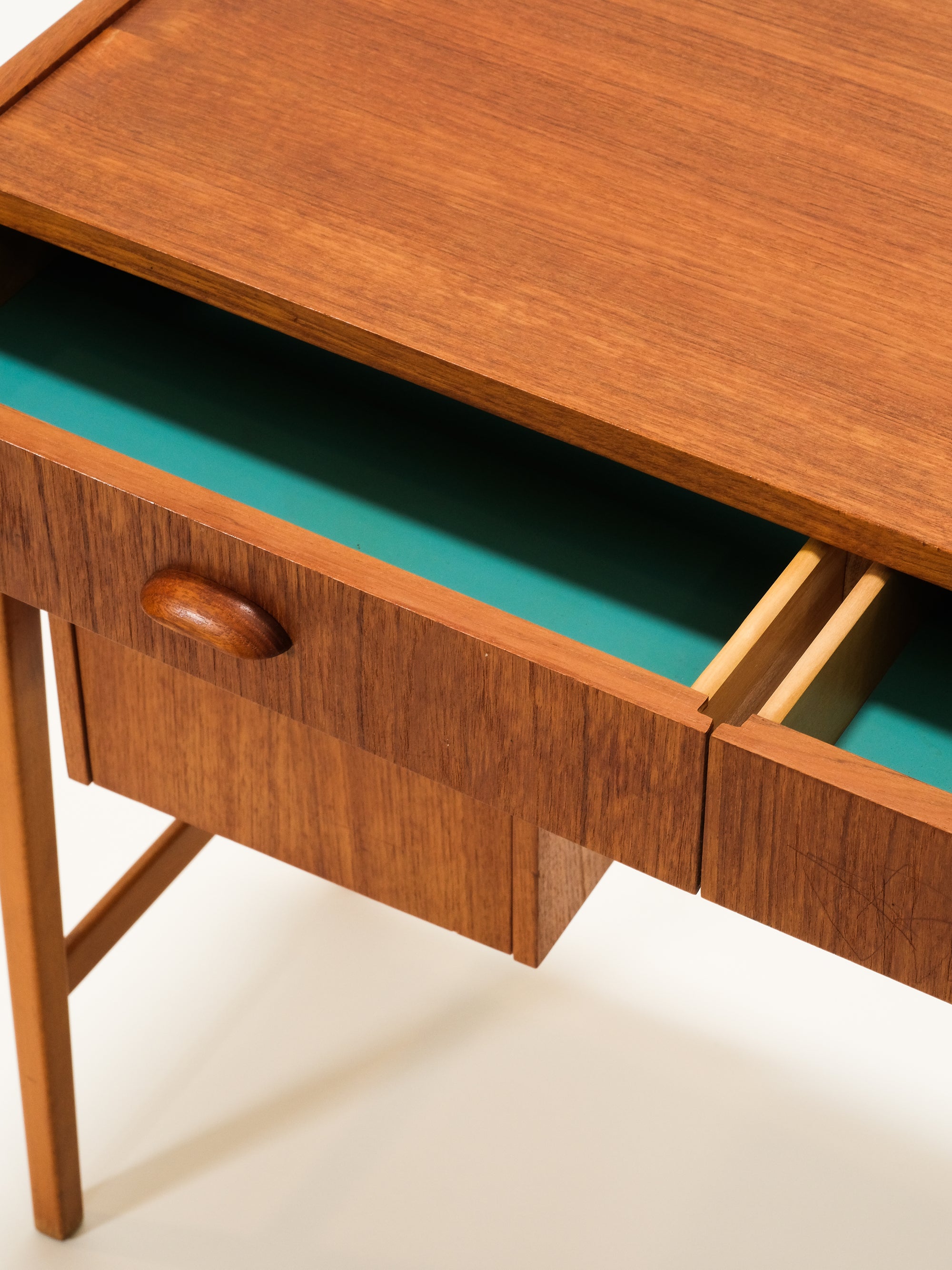 Mid-Century Modern Dressing Table with Mirror