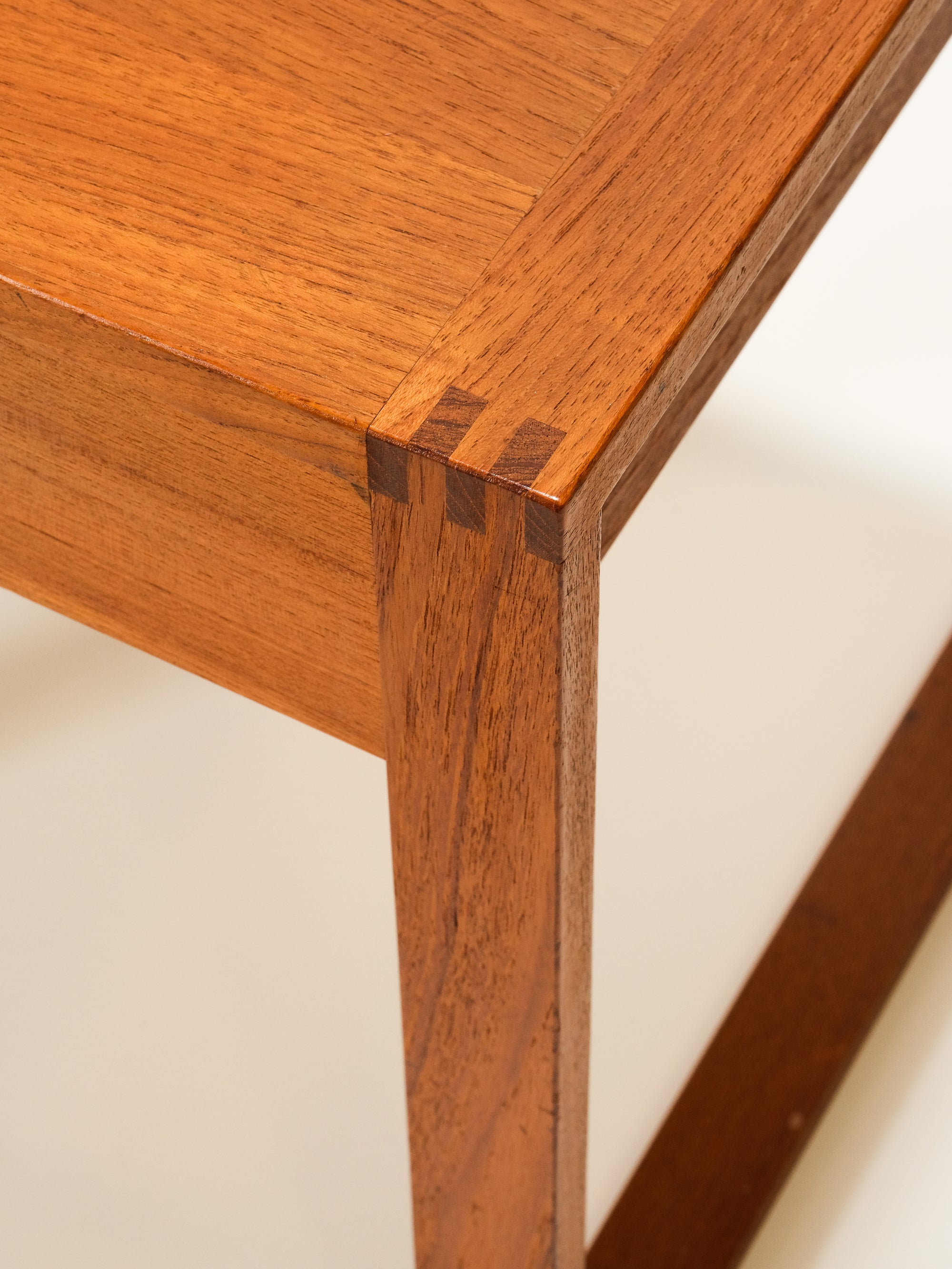 Scandinavian Mid-Century Teak Side Table with Drawer