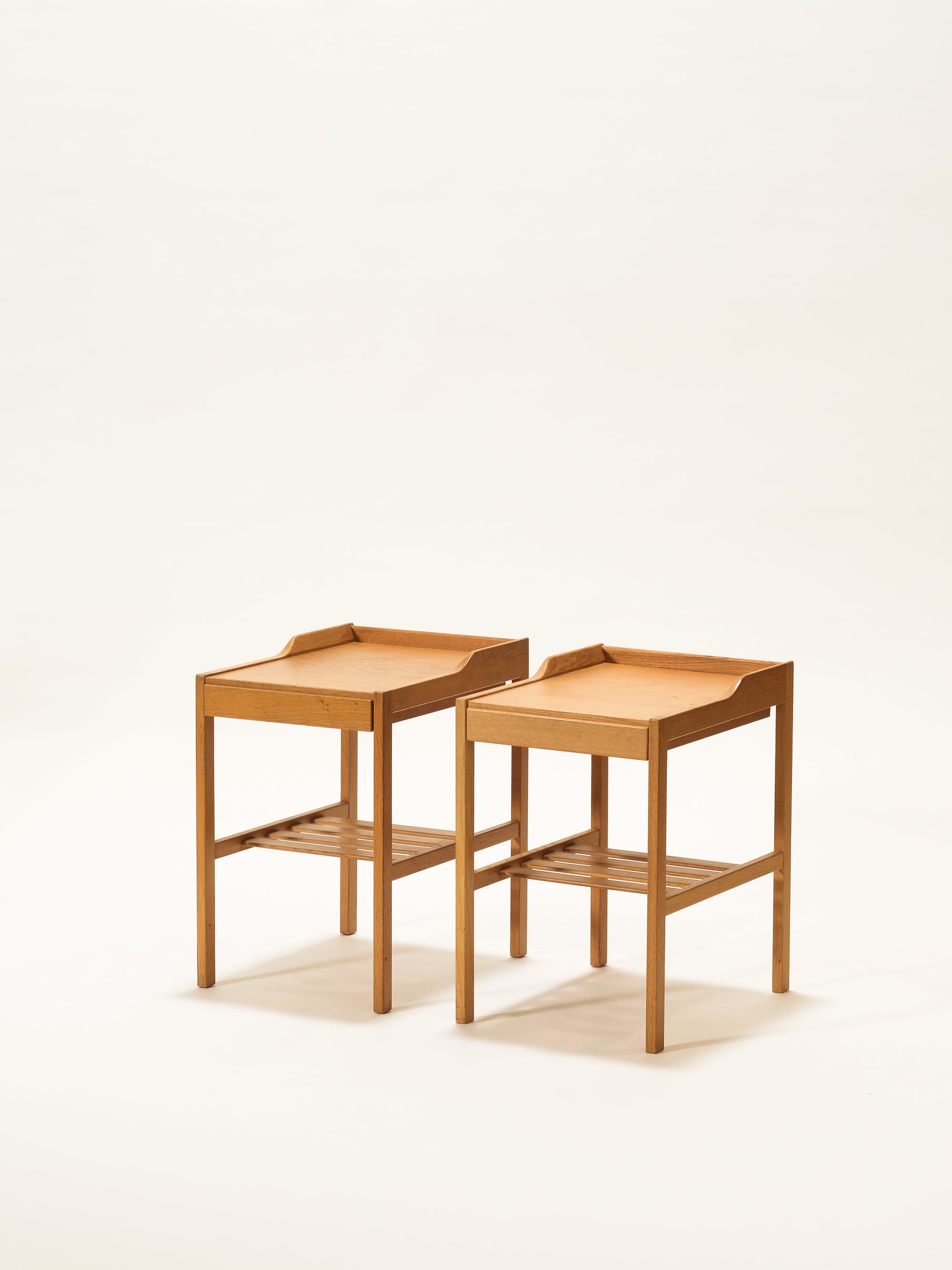 Oak Bedside Tables by Bertil Fridhagen for Bodafors, 1960s, Set of 2