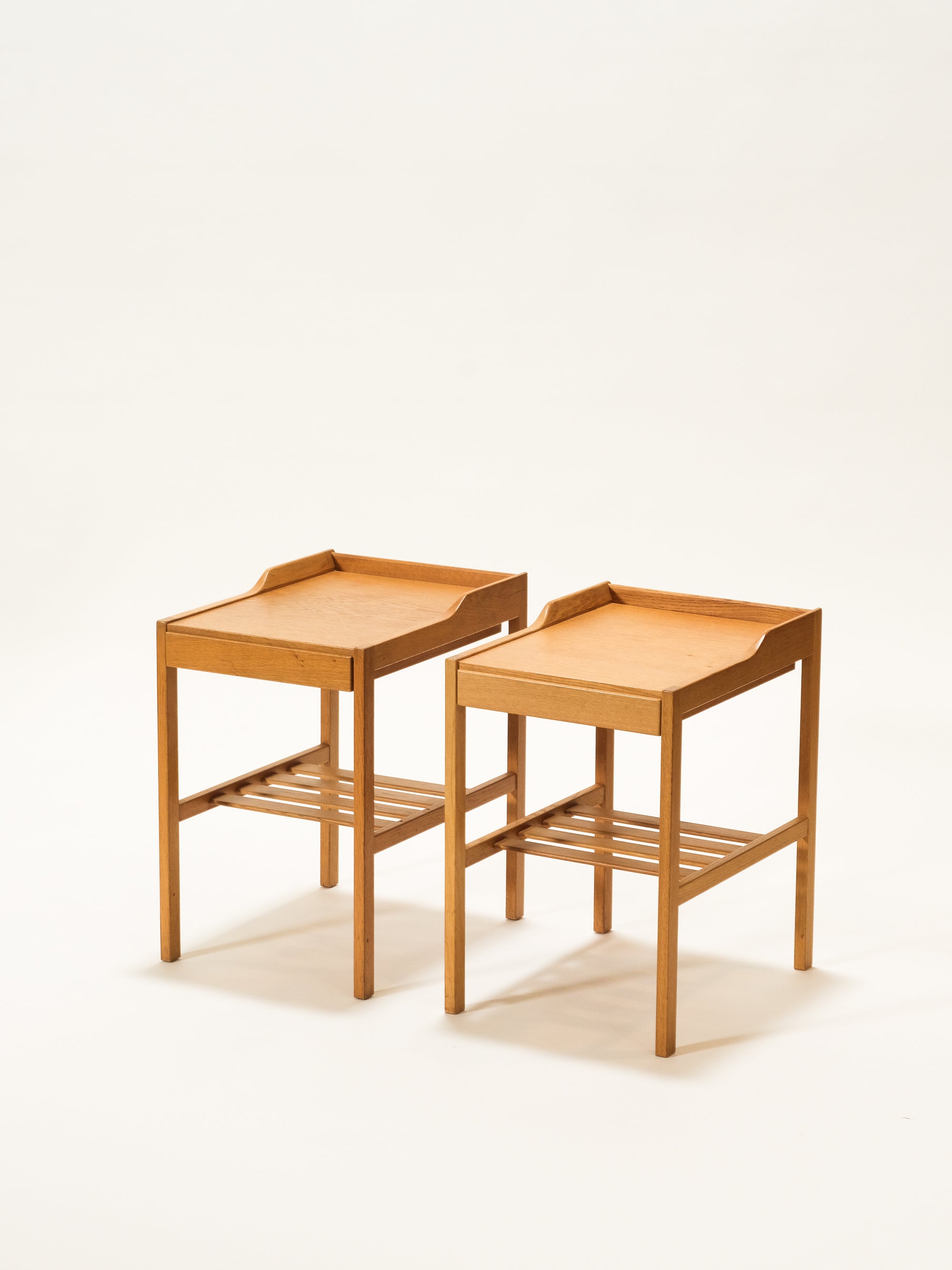 Oak Bedside Tables by Bertil Fridhagen for Bodafors, 1960s, Set of 2