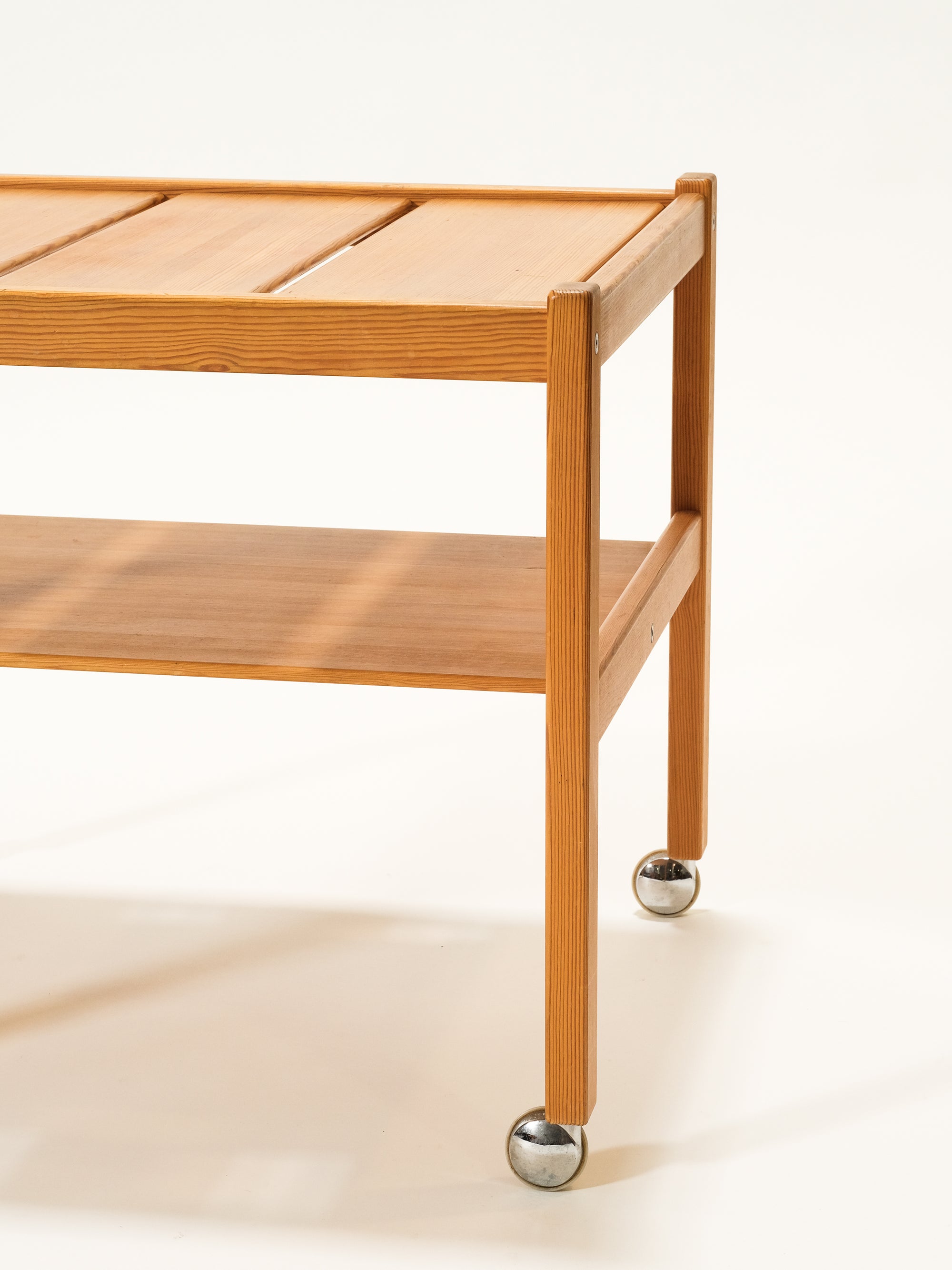 Pine Cart by Yngve Ekström for Swedese, 1970s