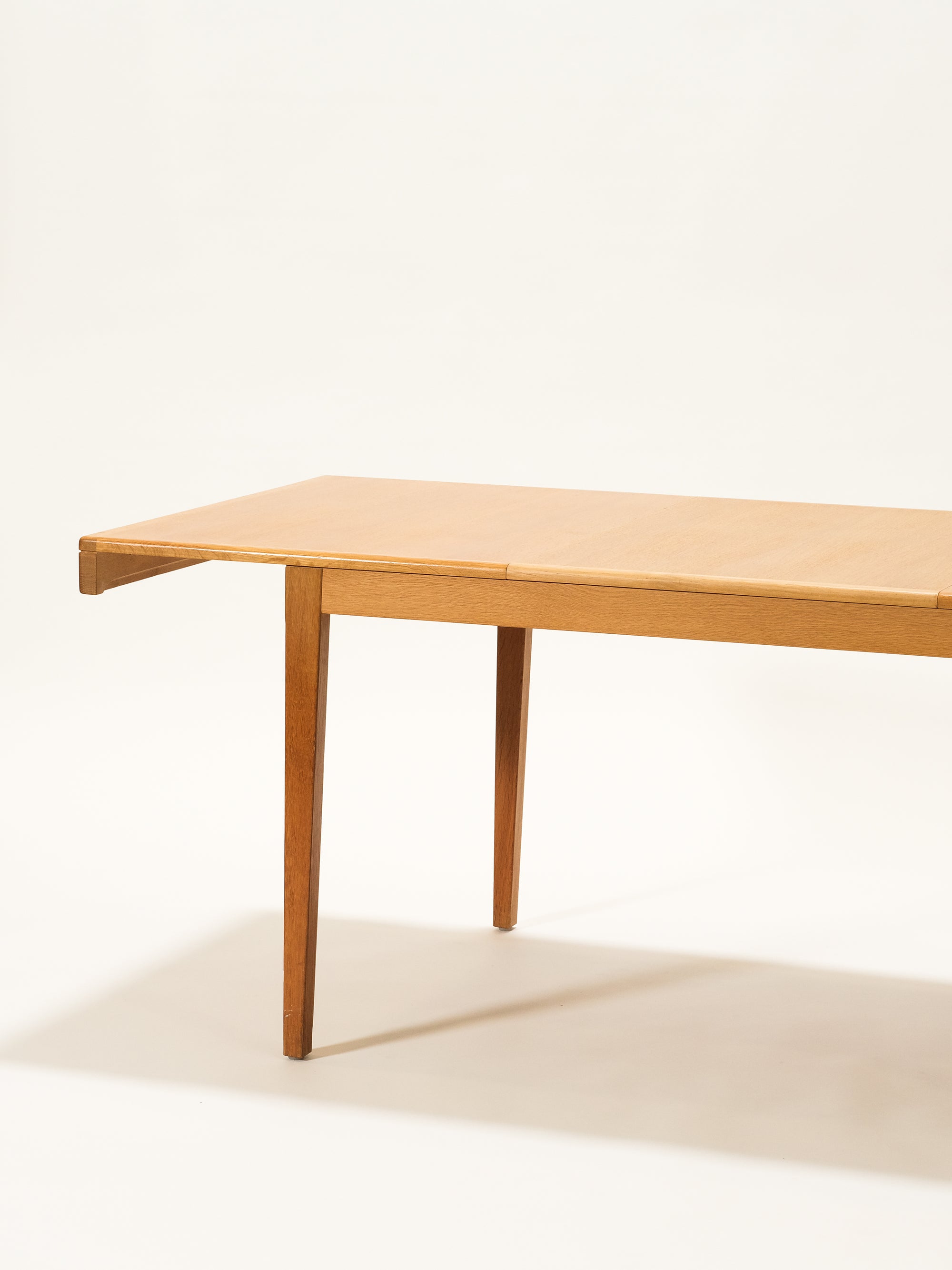 Scandinavian Mid-Century Oak Extendable Dining Table
