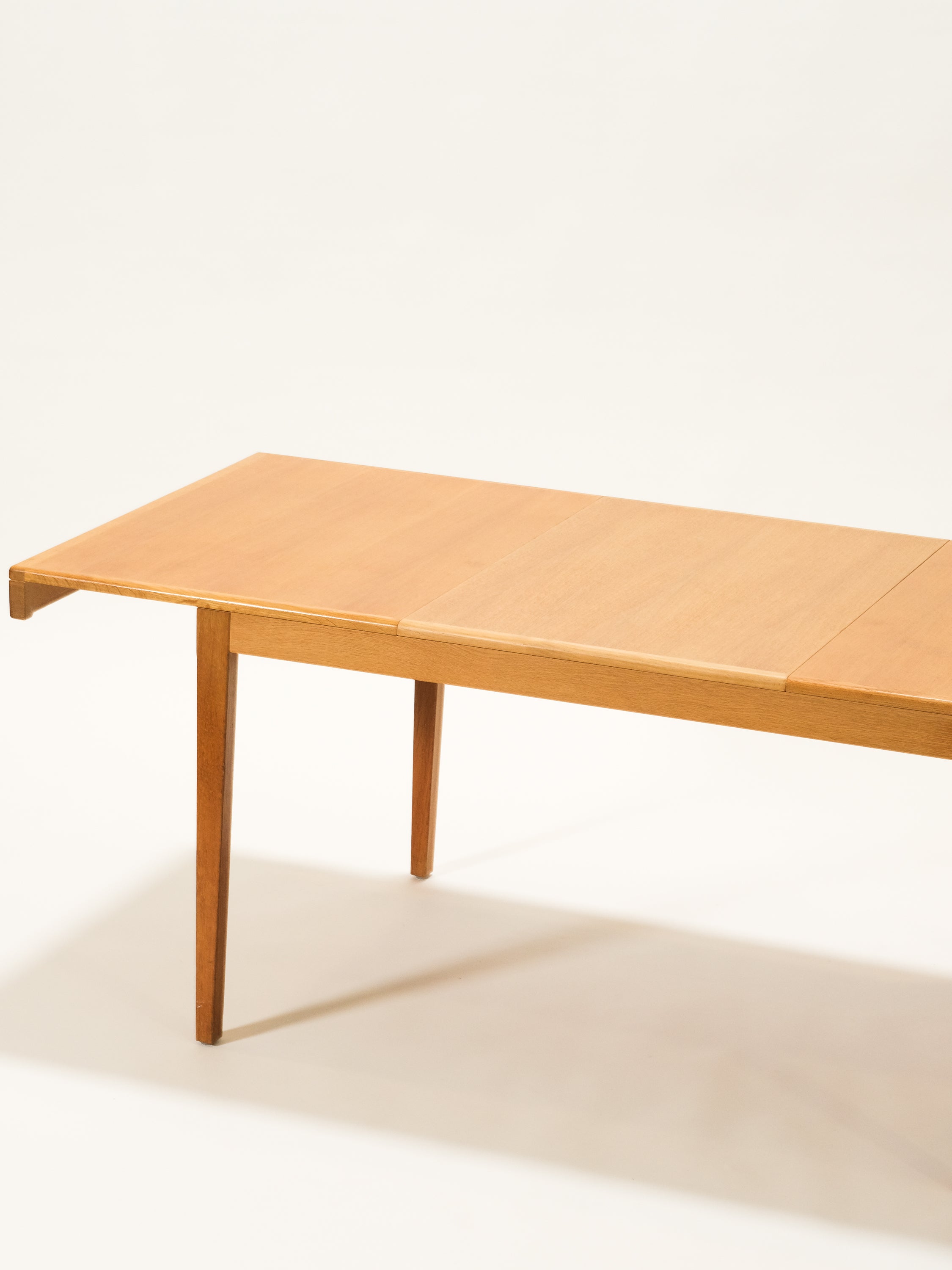 Scandinavian Mid-Century Oak Extendable Dining Table