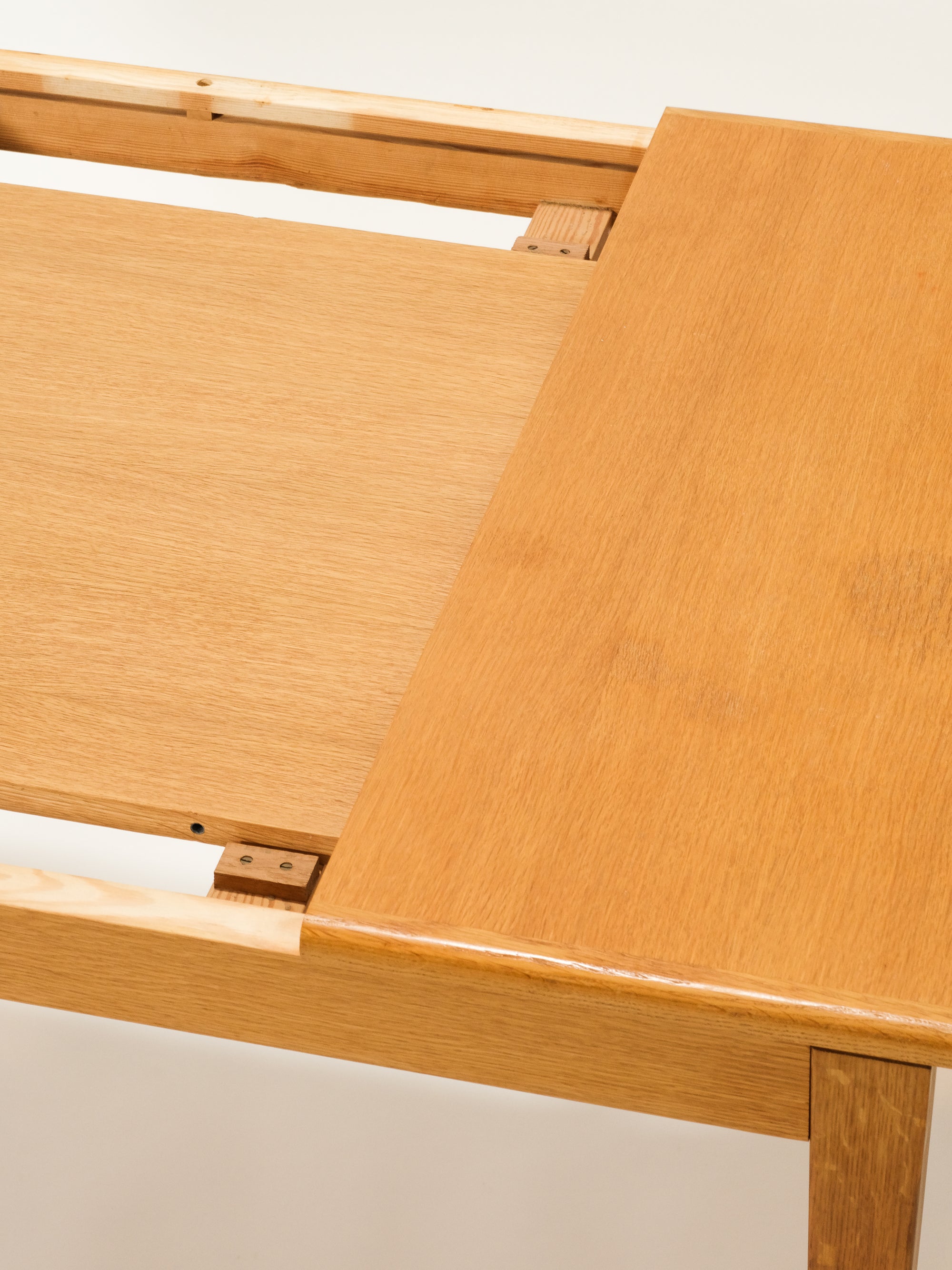 Scandinavian Mid-Century Oak Extendable Dining Table