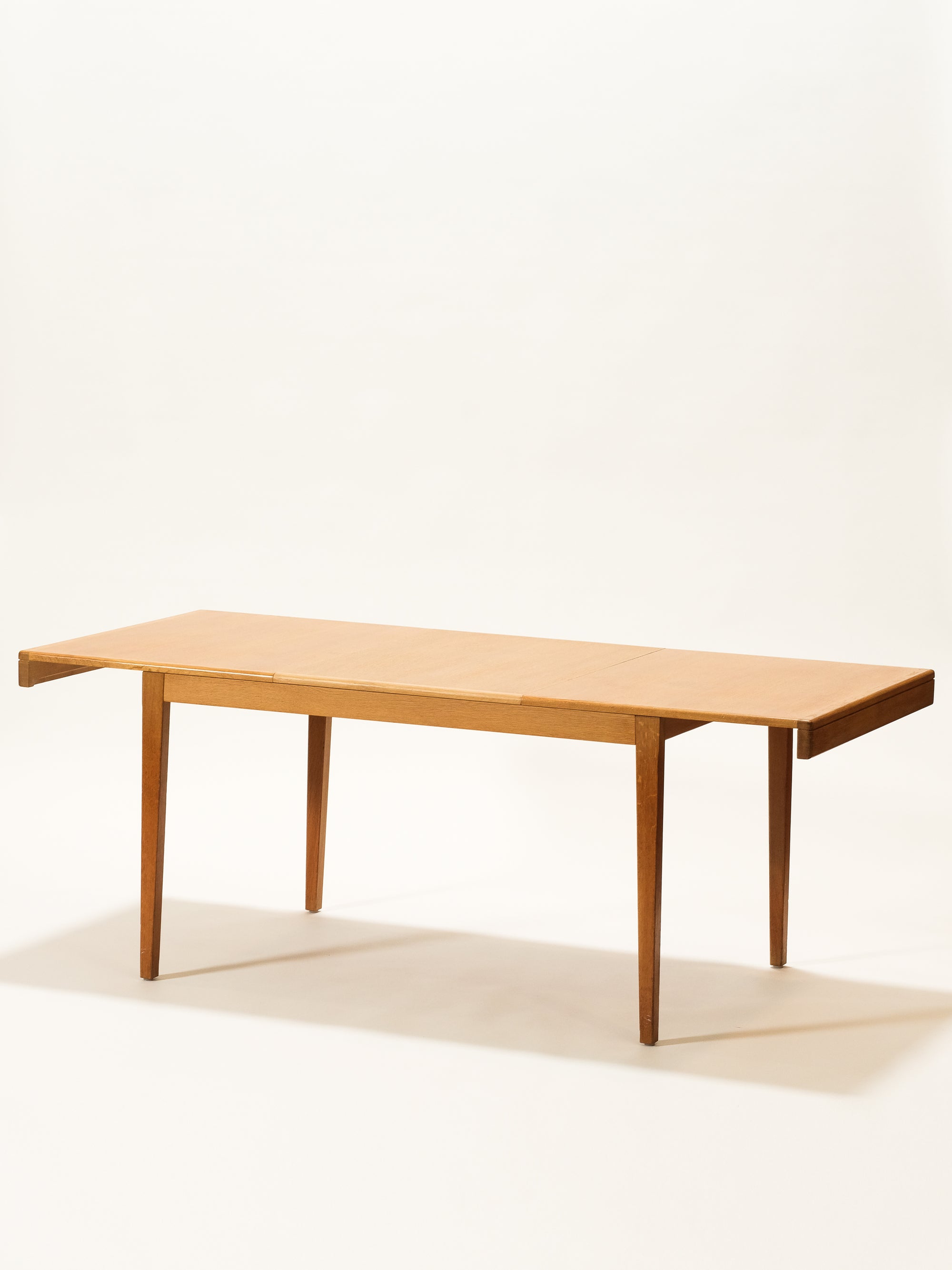 Scandinavian Mid-Century Oak Extendable Dining Table