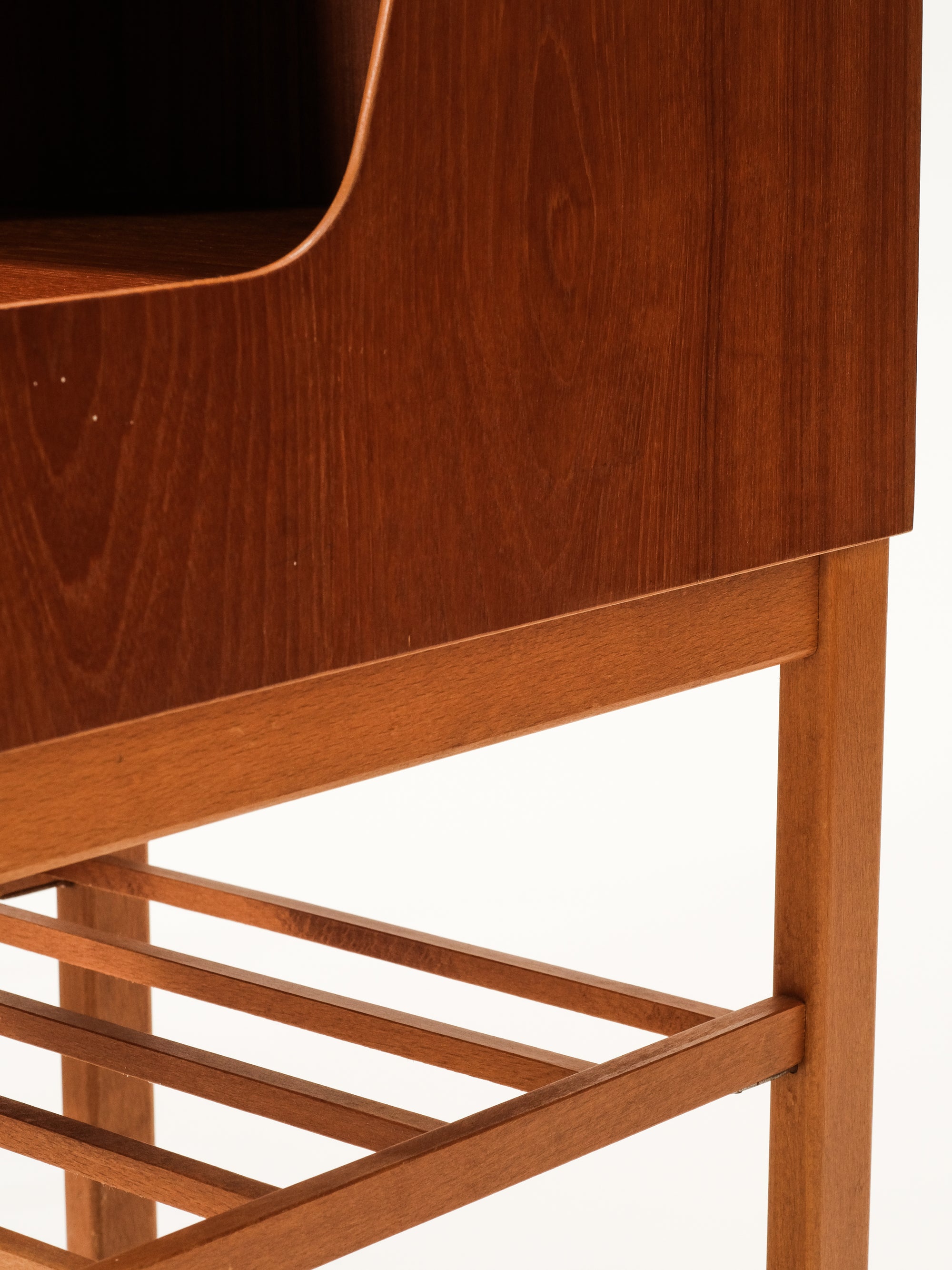 Mid-Century Teak &amp; Oak Bedside Tables, Set of 2