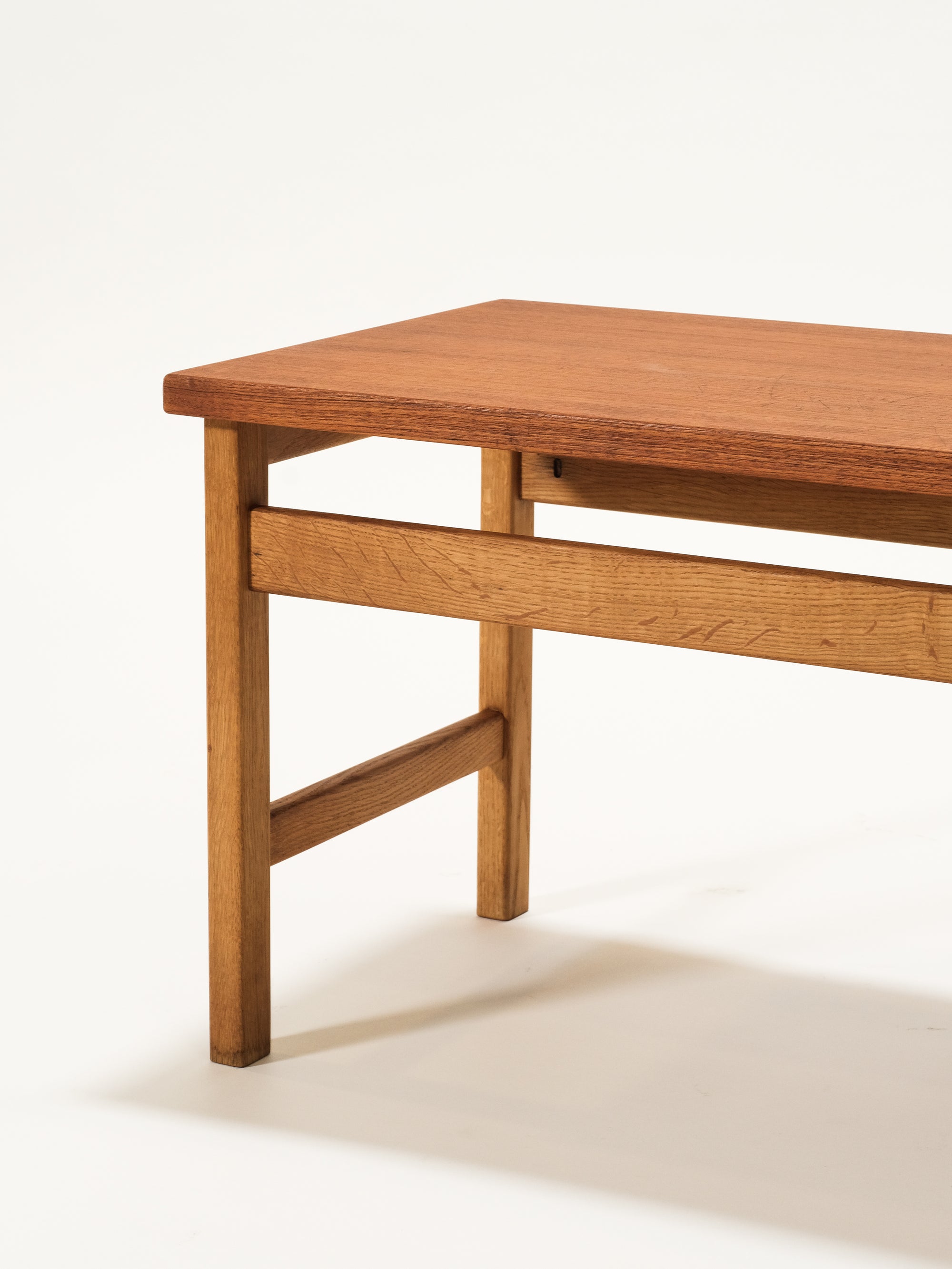 Scandinavian Mid-Century Teak &amp; Oak Coffee Table