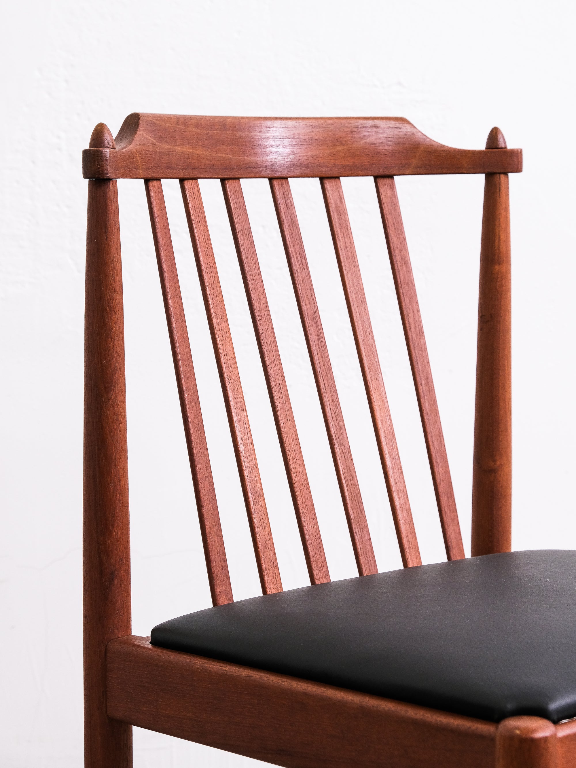 Scandinavian Teak Dining Chairs, 1950s, Set of 4