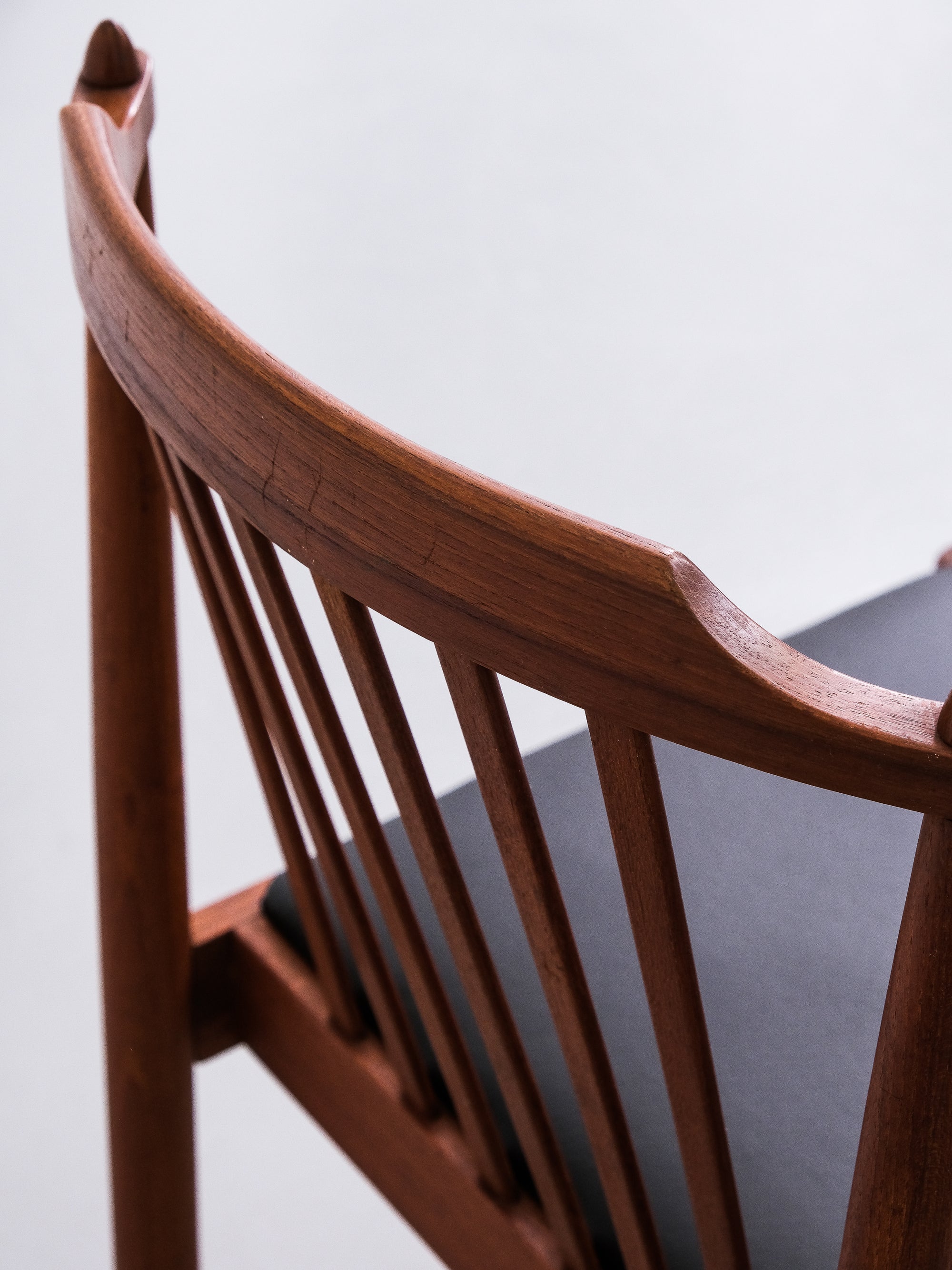 Scandinavian Teak Dining Chairs, 1950s, Set of 4