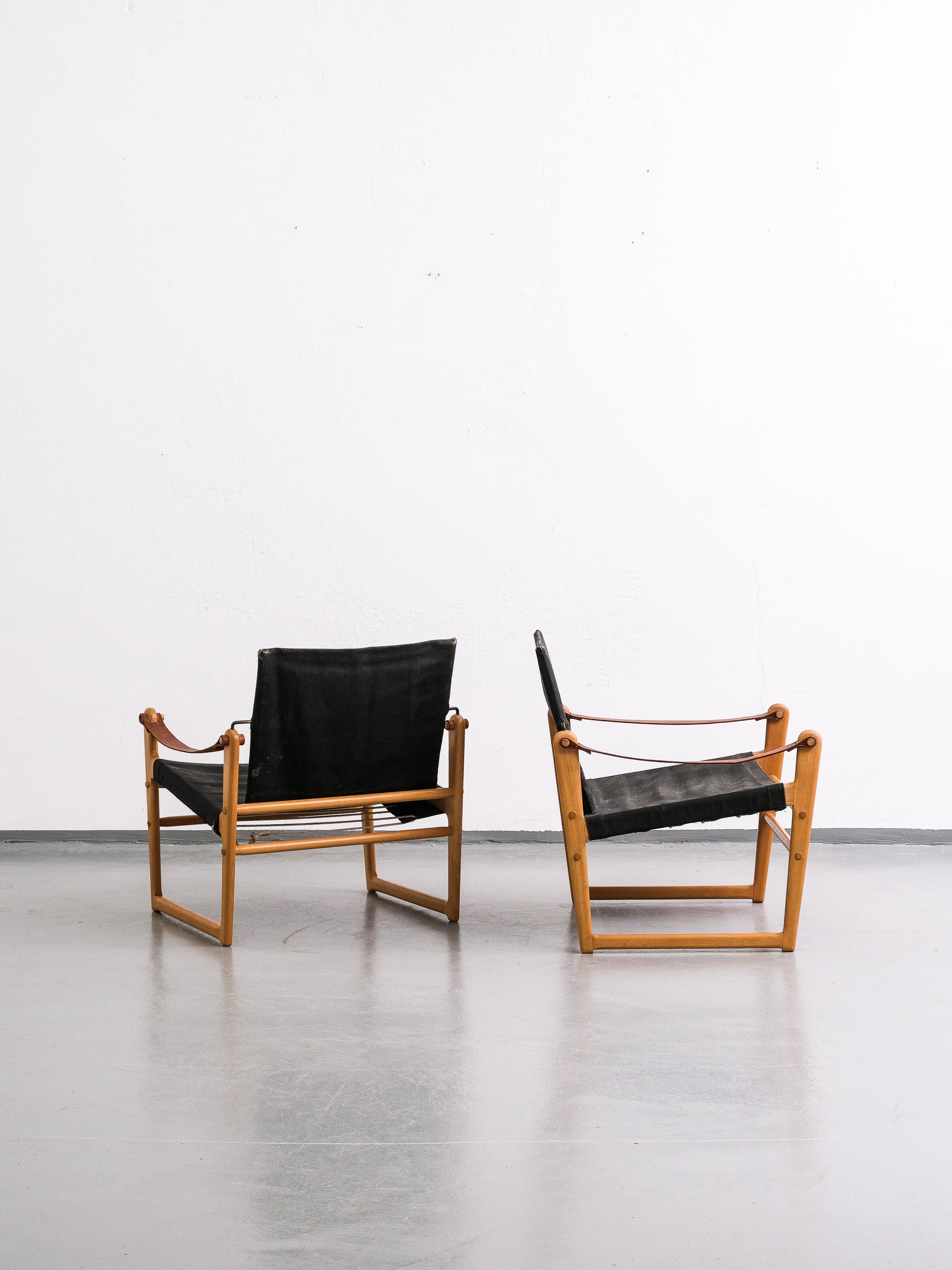 Swedish &#39;Cikada&#39; Safari Chairs by Bengt Ruda, 1960s, Set of 2