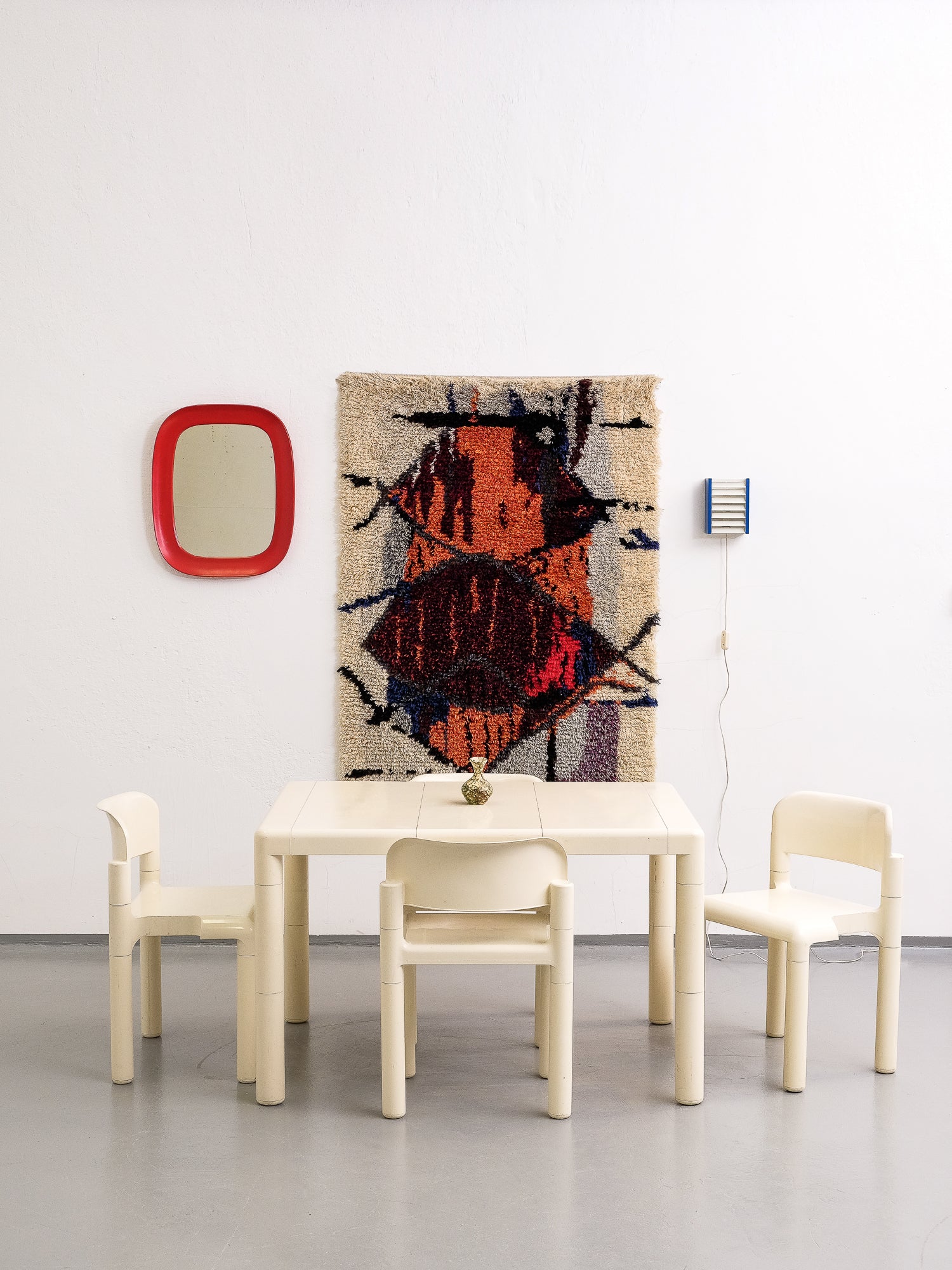 &quot;Kuunkivet&quot; Rya Wool Rug, Designed by Tuula Saarenpää